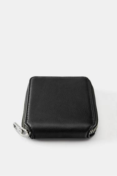 Plain suede wallet — Black 2