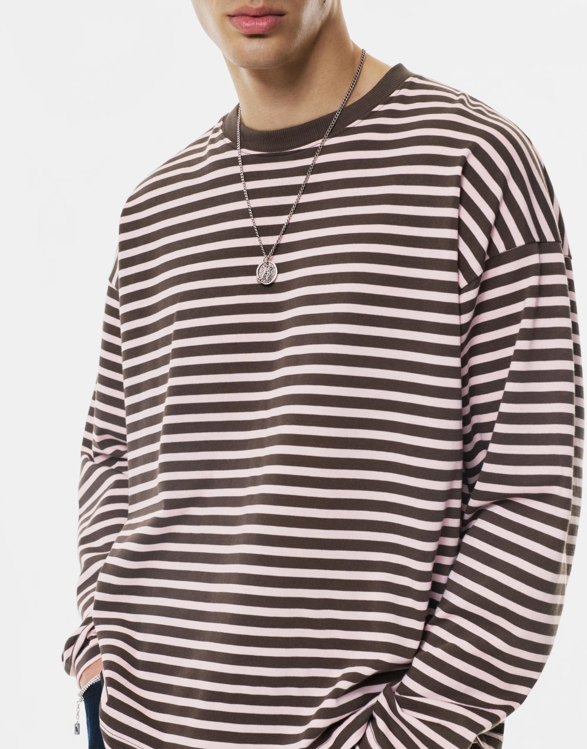 Çizgili uzun kollu t-shirt - Görsel 9