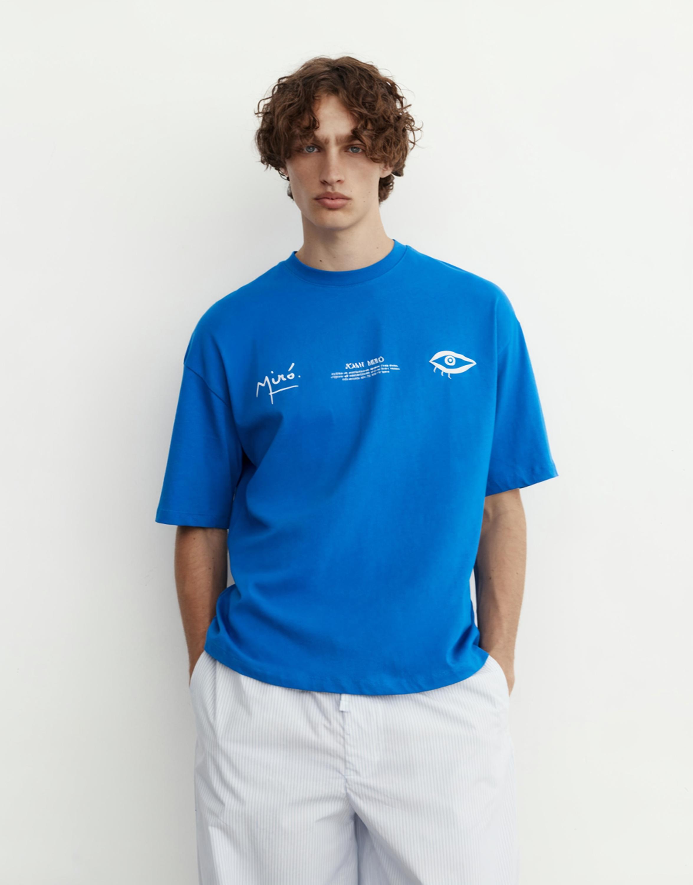Miró relaxed fit T-shirt — Deep blue