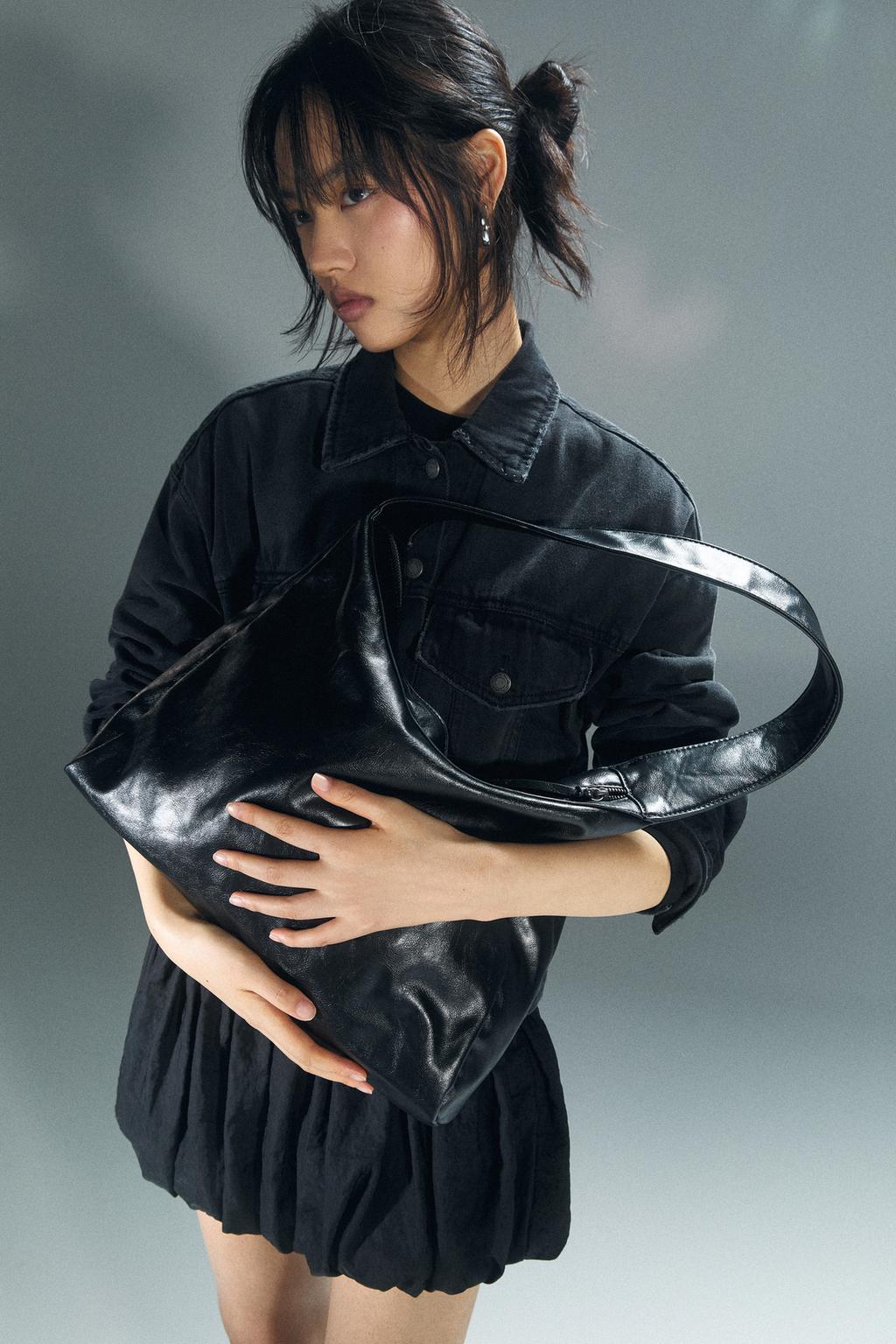 Borsa shopper in similpelle PULL&BEAR