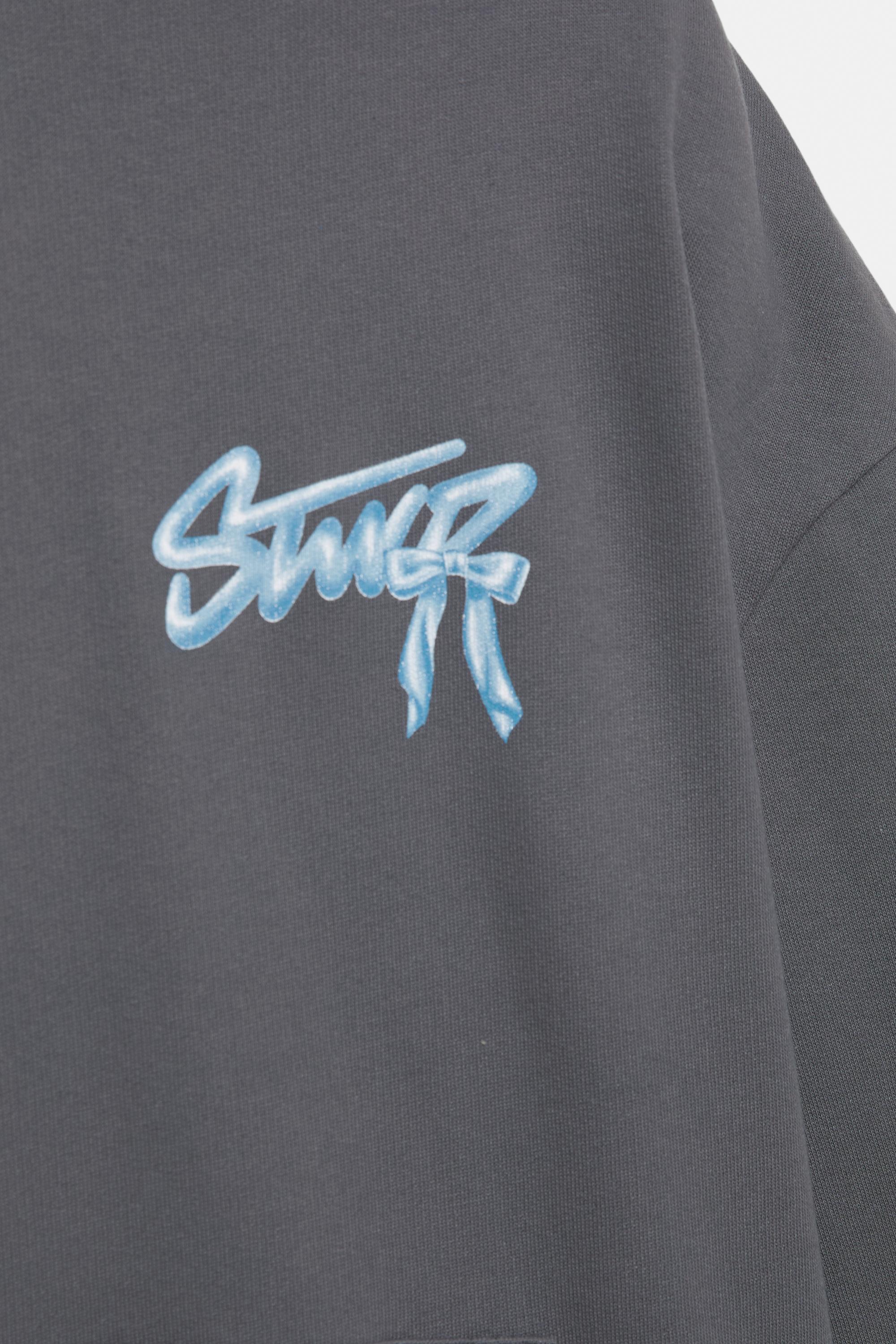 STWD bow hoodie — Anthracite grey
