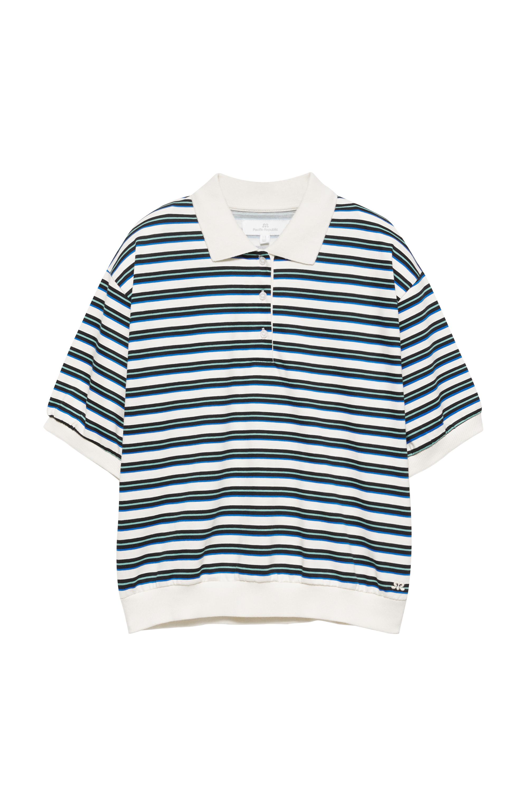 Pull&Bear Çizgili polo t-shirt görsel 4