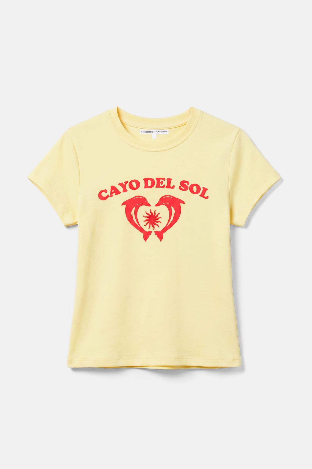 Dolphin T-shirt — Pale yellow