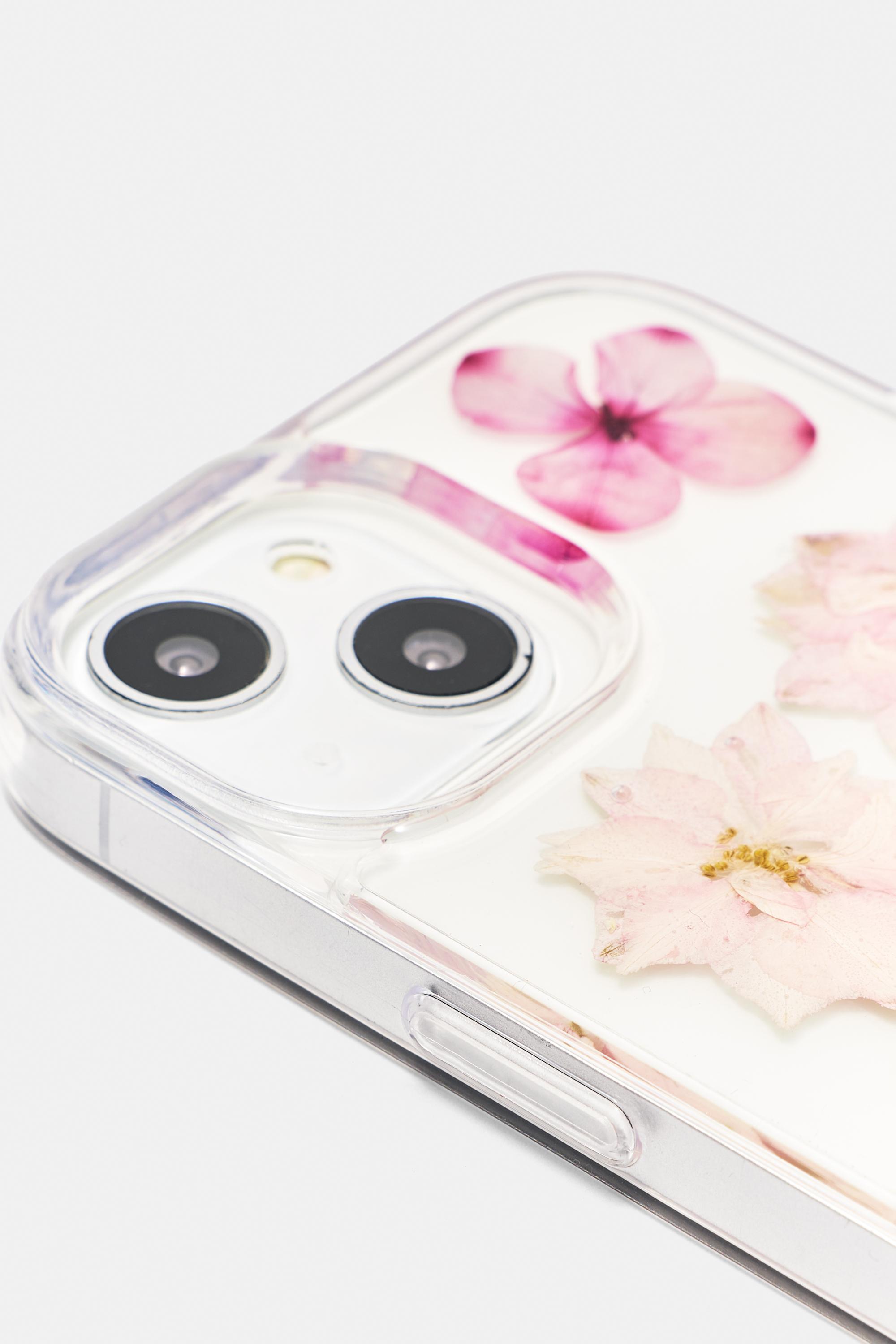 Floral iPhone case — Pink
