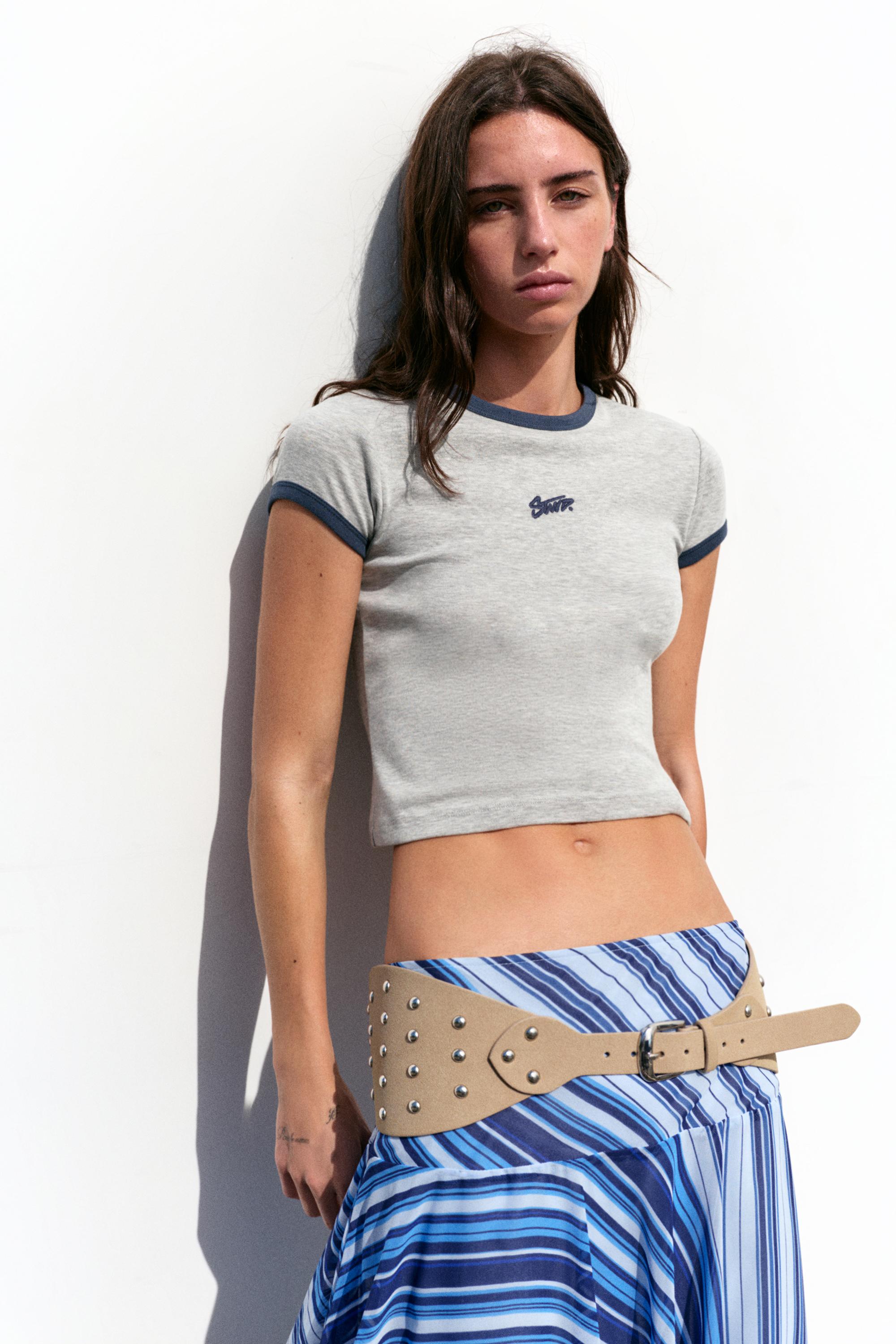 STWD graphic T-shirt — Grey marl