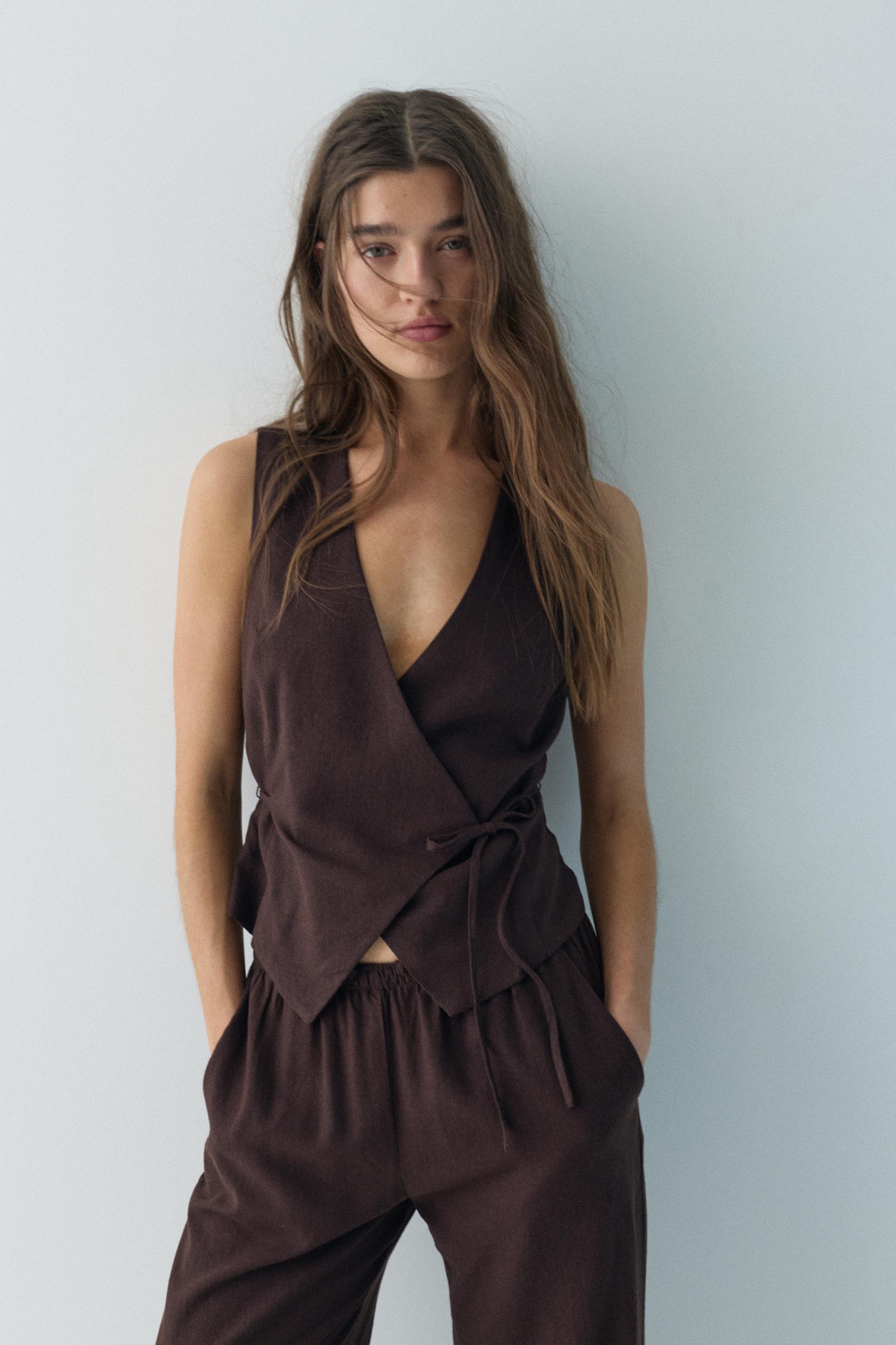 Rustik keten yelek - Görsel 61