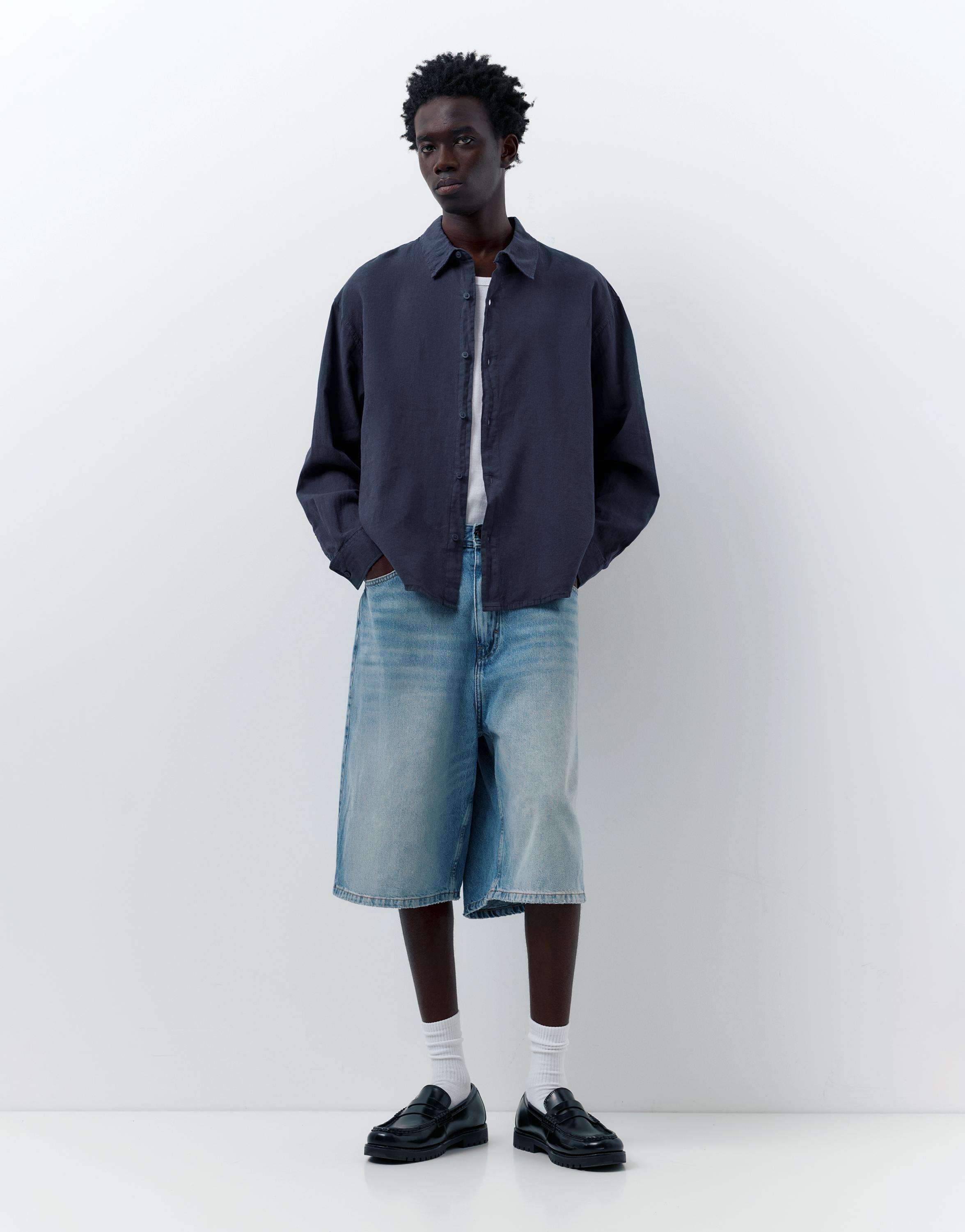 Ketenli gömlek - Görsel 6