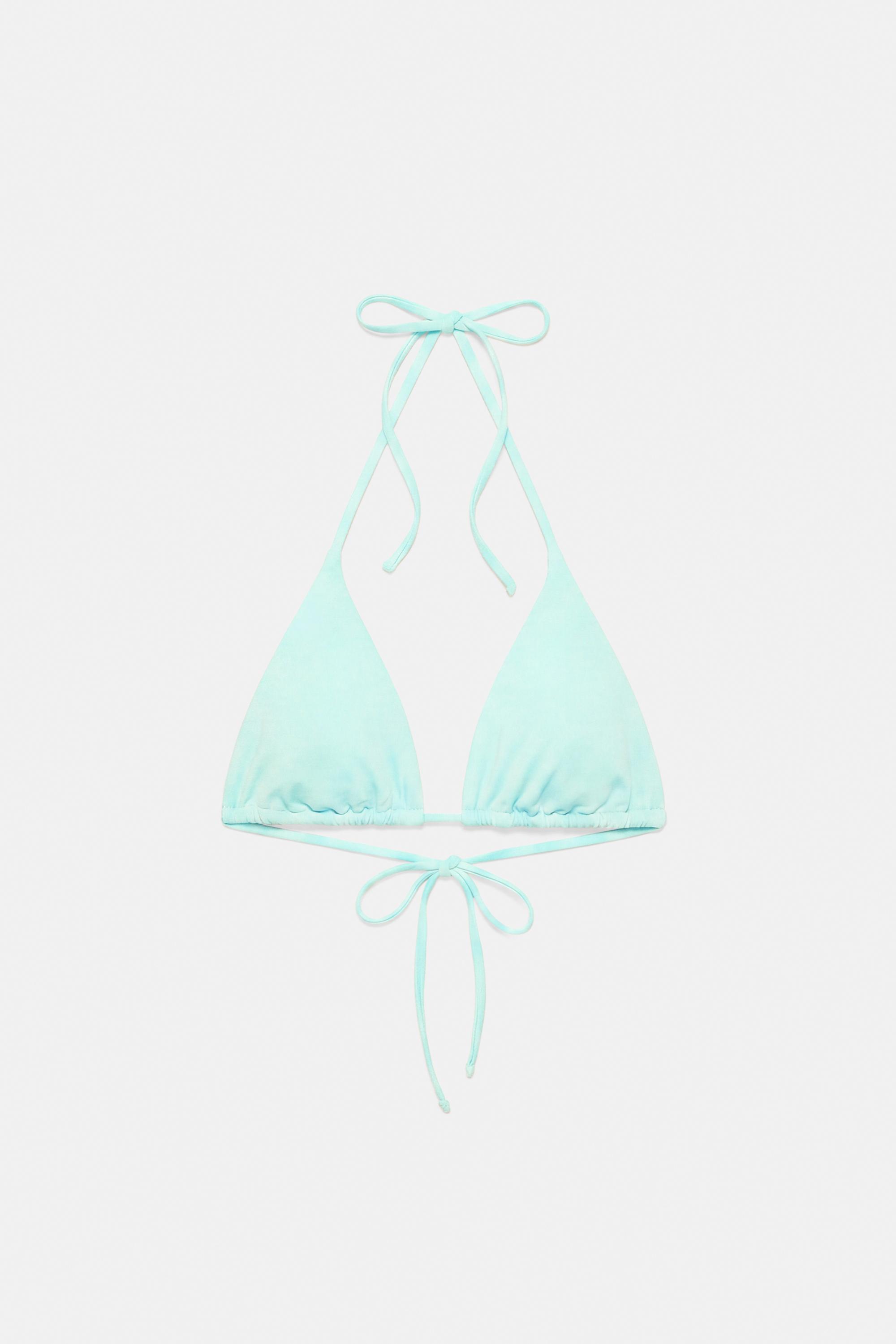 Triangle bikini top — Turquoise
