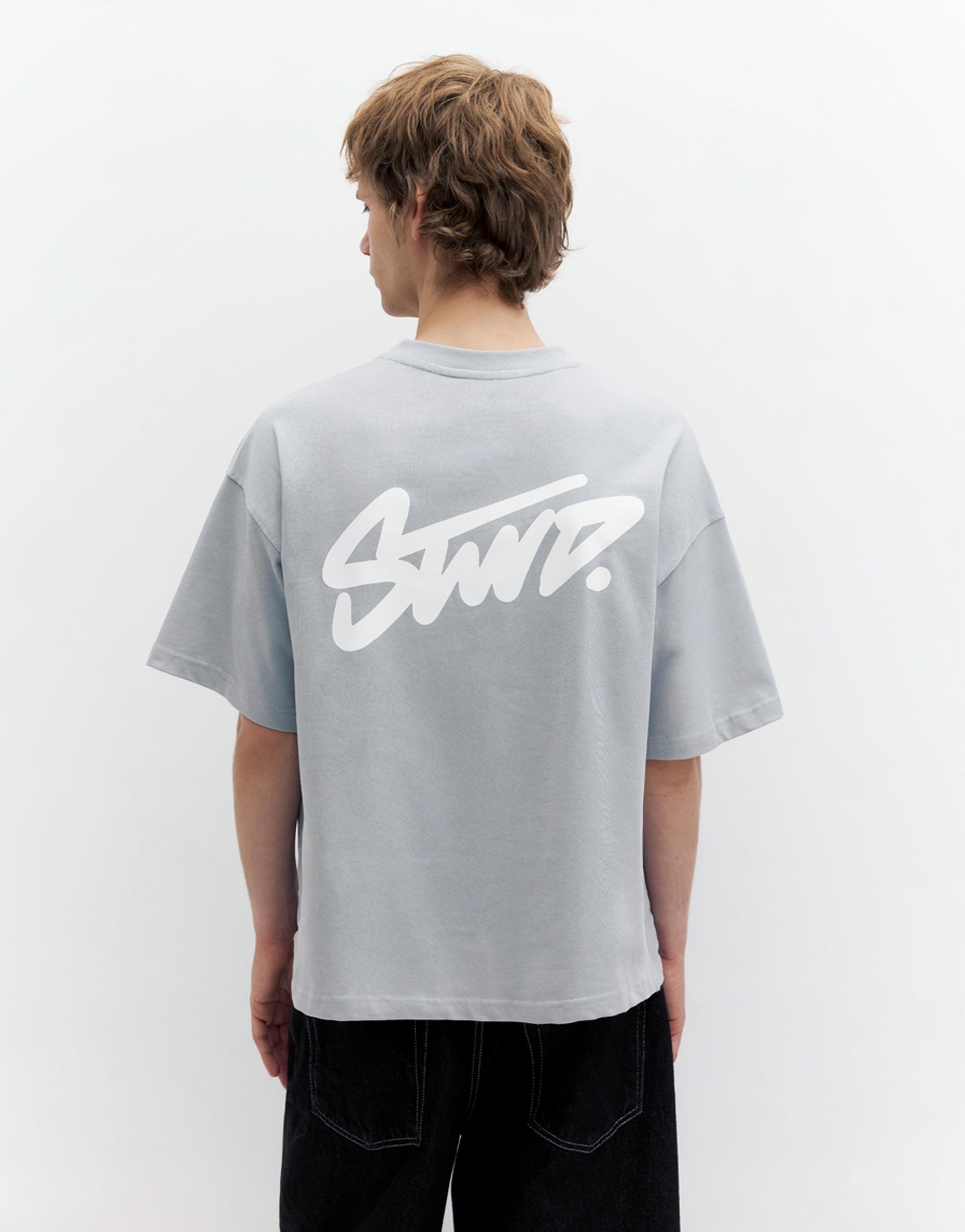 STWD logolu boxy tişört - Görsel 24