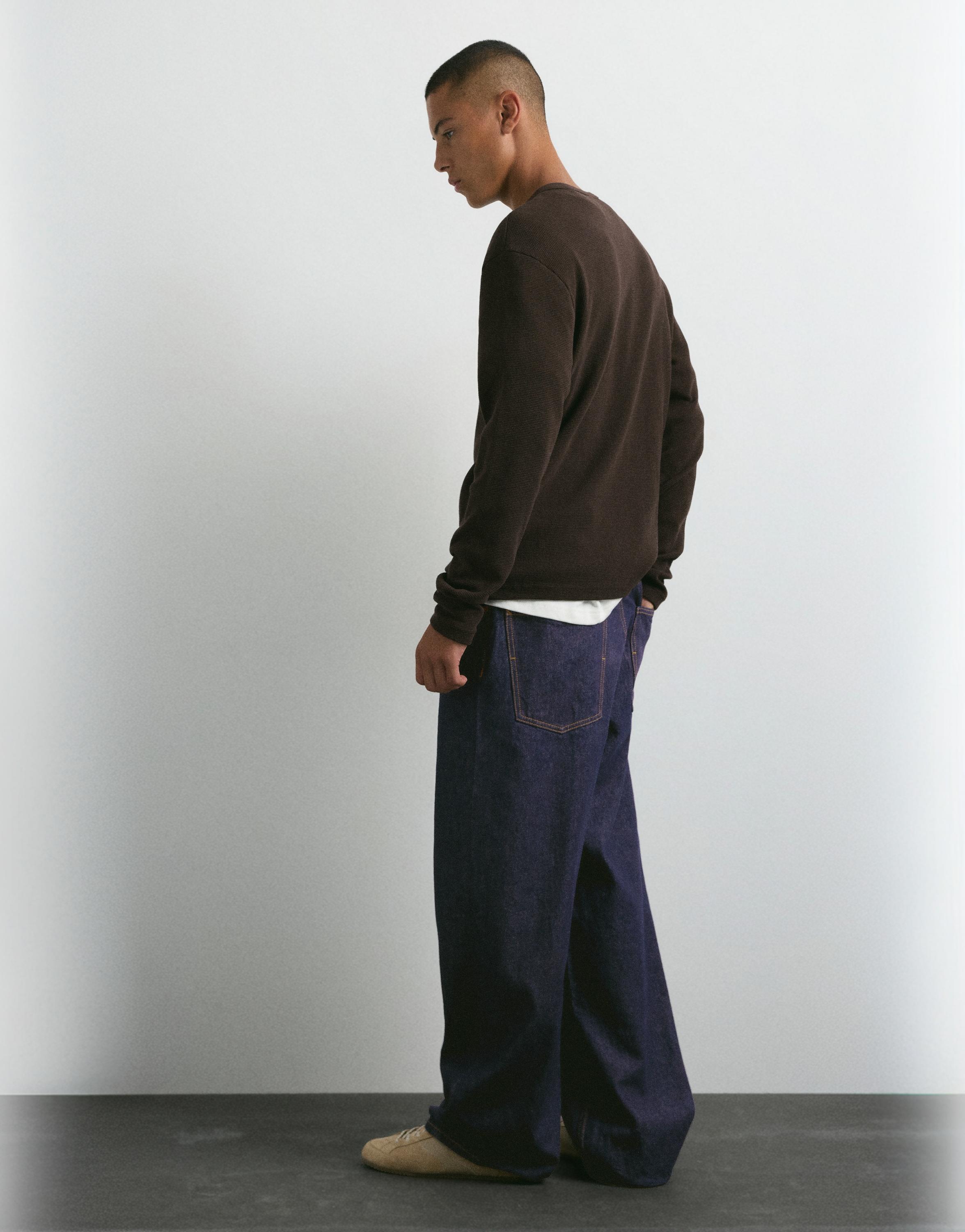 Relaxed baggy jeans — Navy