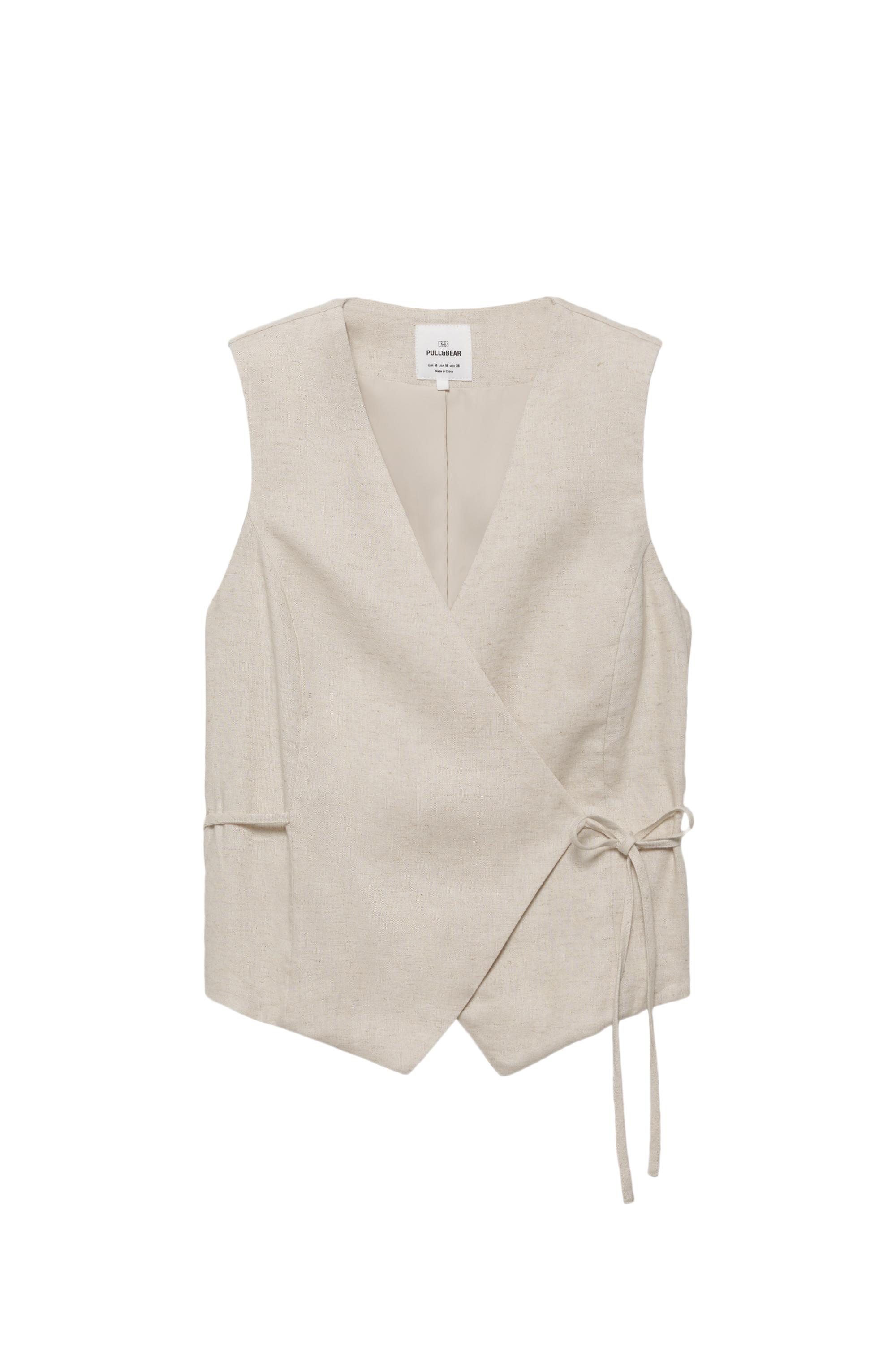 Rustik keten yelek - Görsel 20