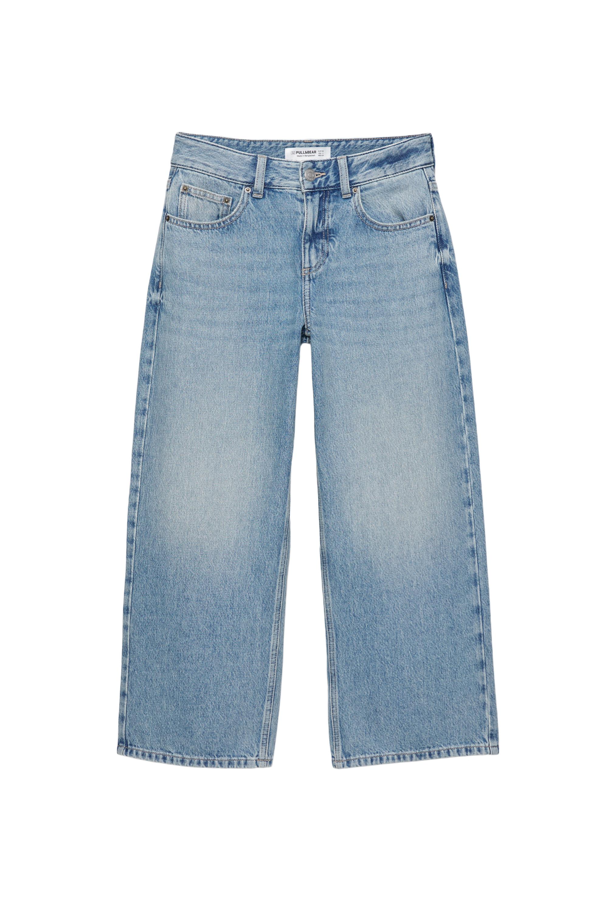 Düşük bel culotte pantolon jean - Görsel 43