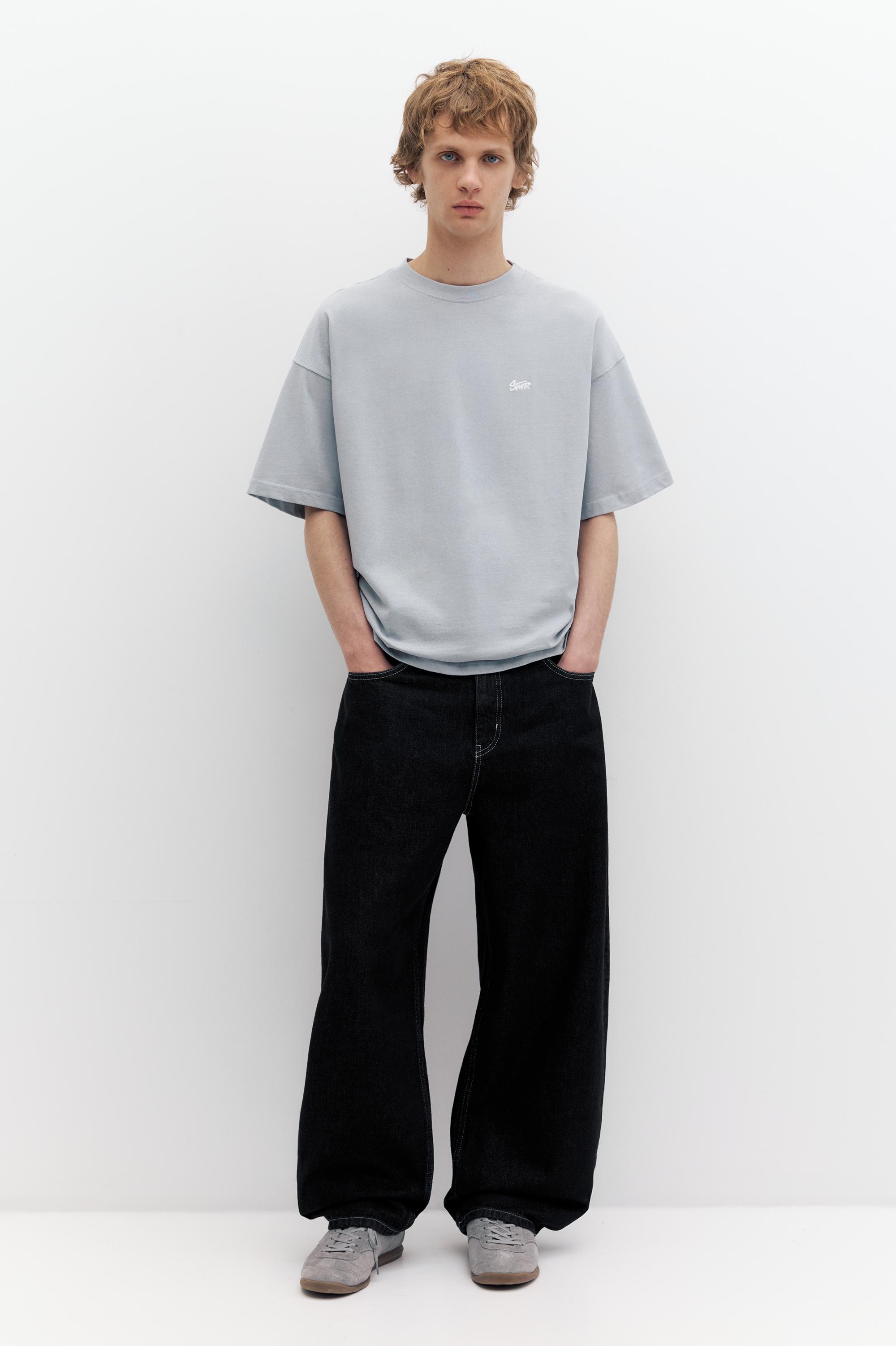 STWD logolu boxy tişört - Görsel 28