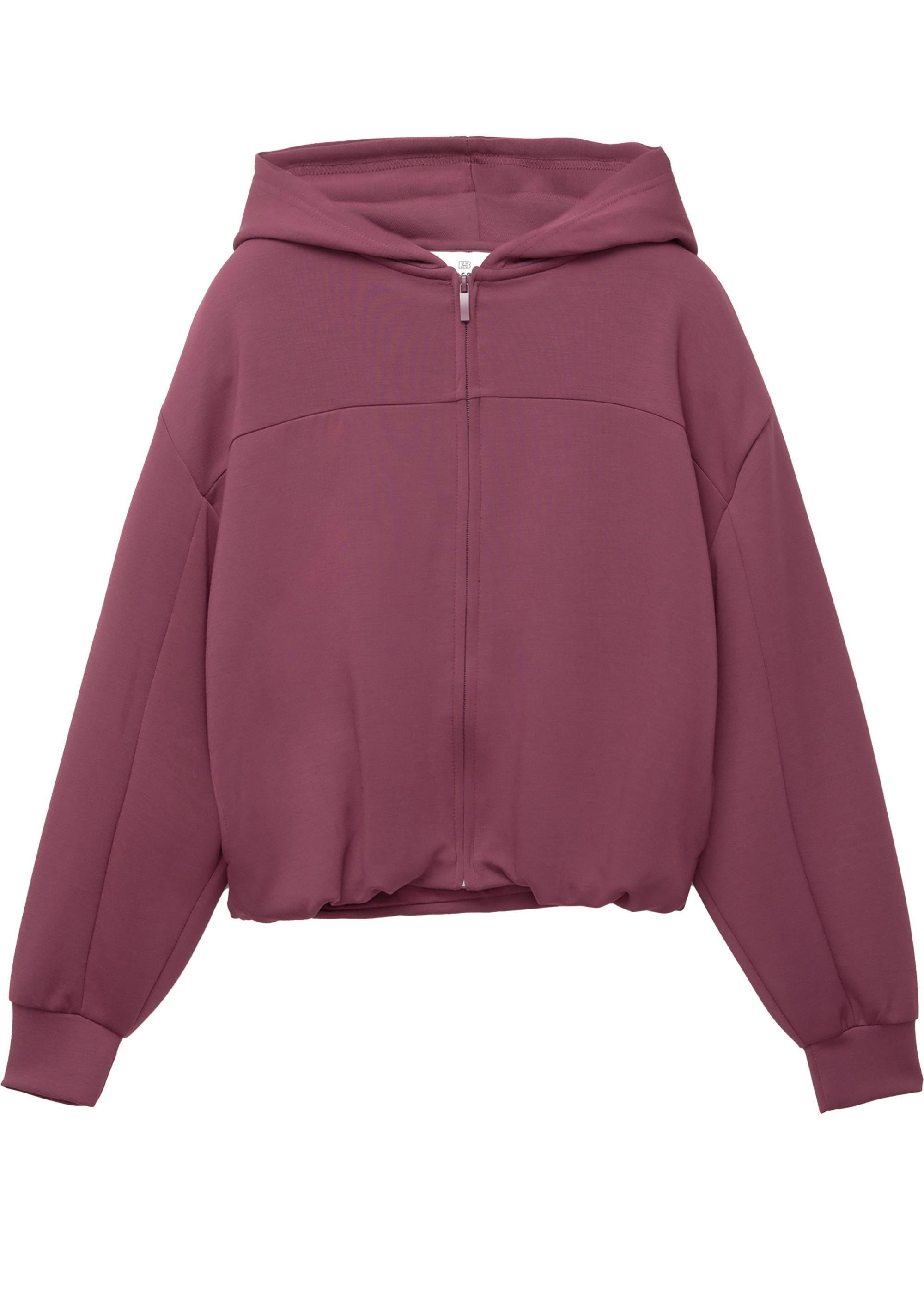 Soft touch hooded sweatshirt — Eggplant