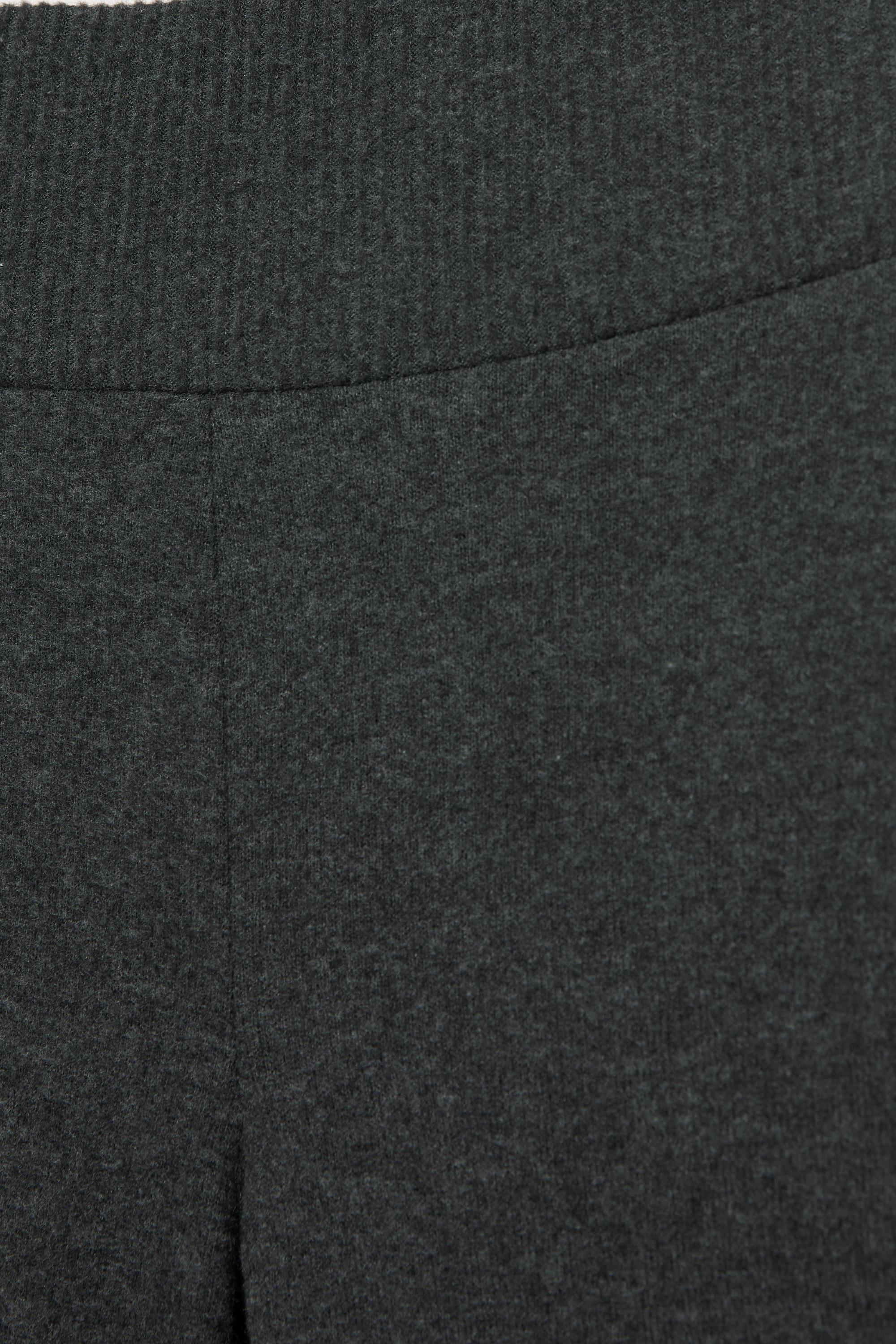 Soft touch flared trousers — Dark grey