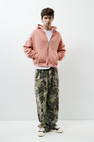 Hoodie with zip fastening — Coral 5