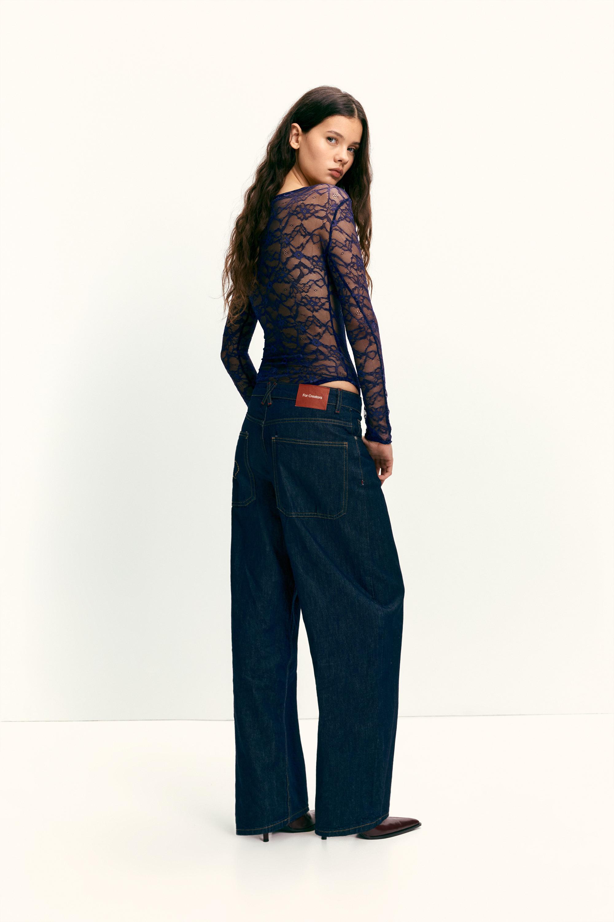 Dantelli uzun kollu body - Görsel 13