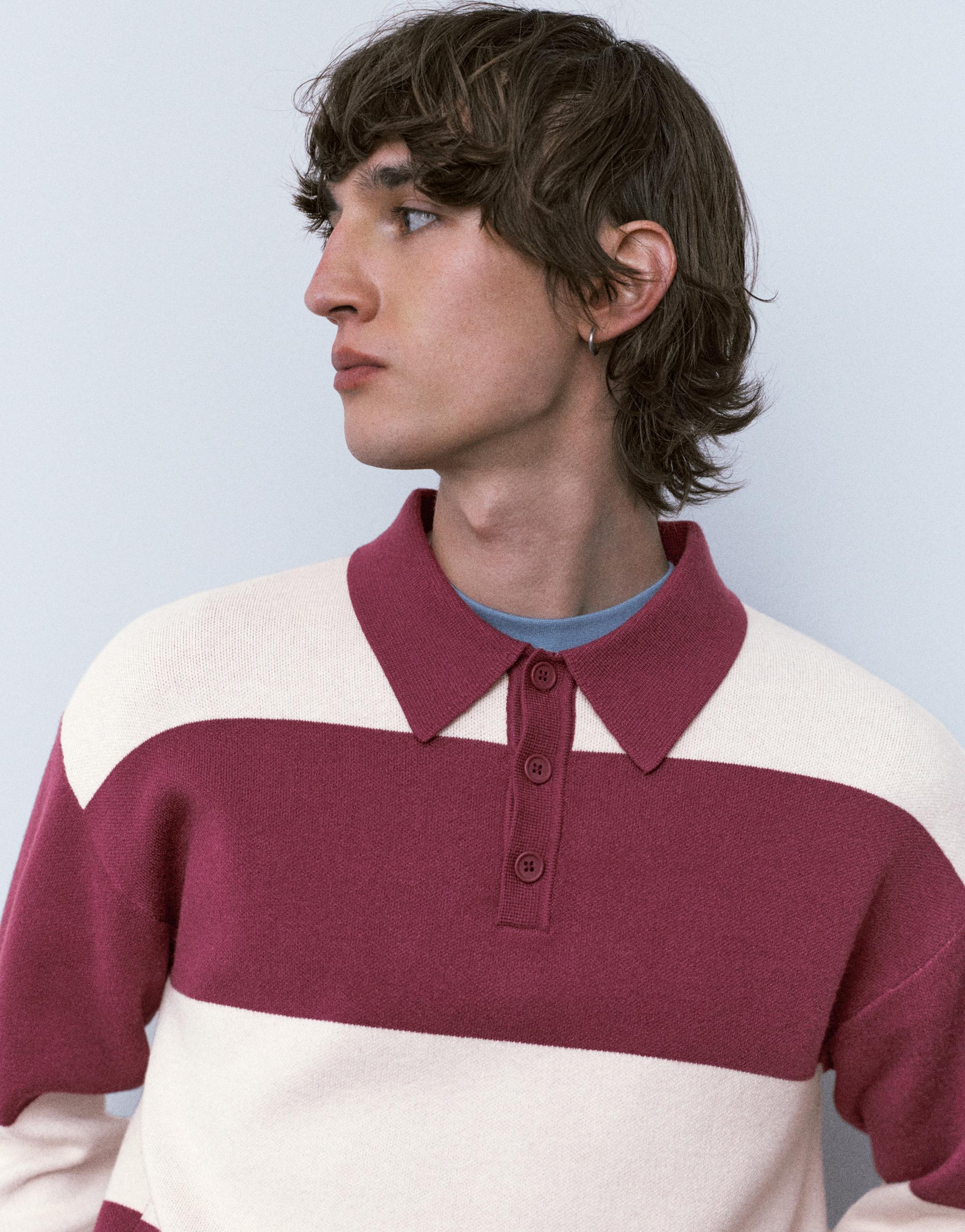 Panelli triko polo - Görsel 8