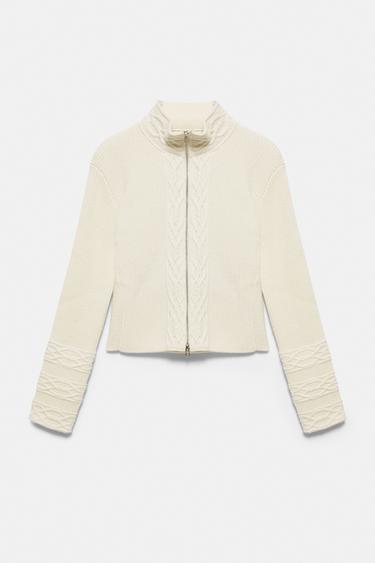 100% Wool Cardigan Oscar Ouyang — Ecru 9