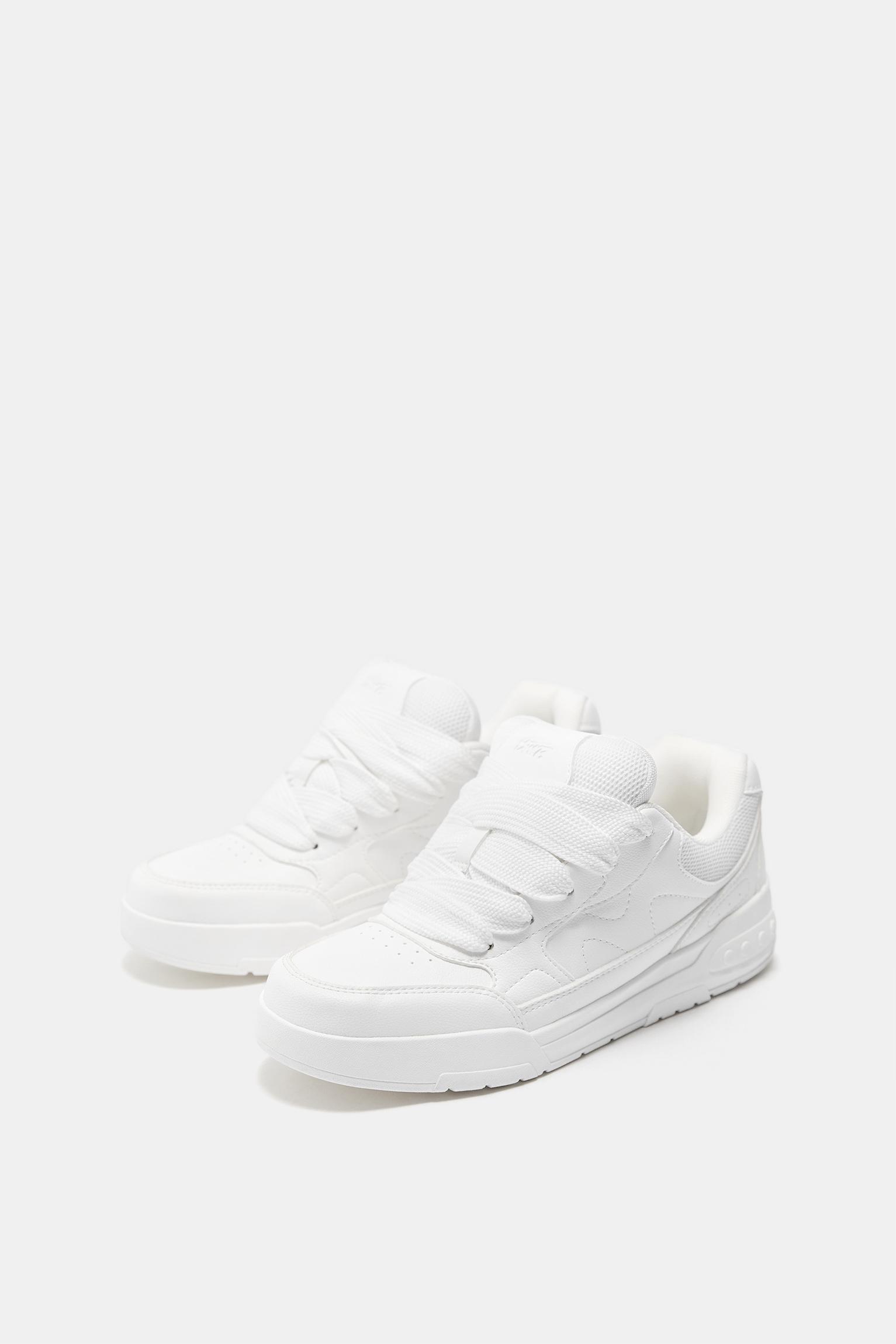 STWD embellished skate trainers — White