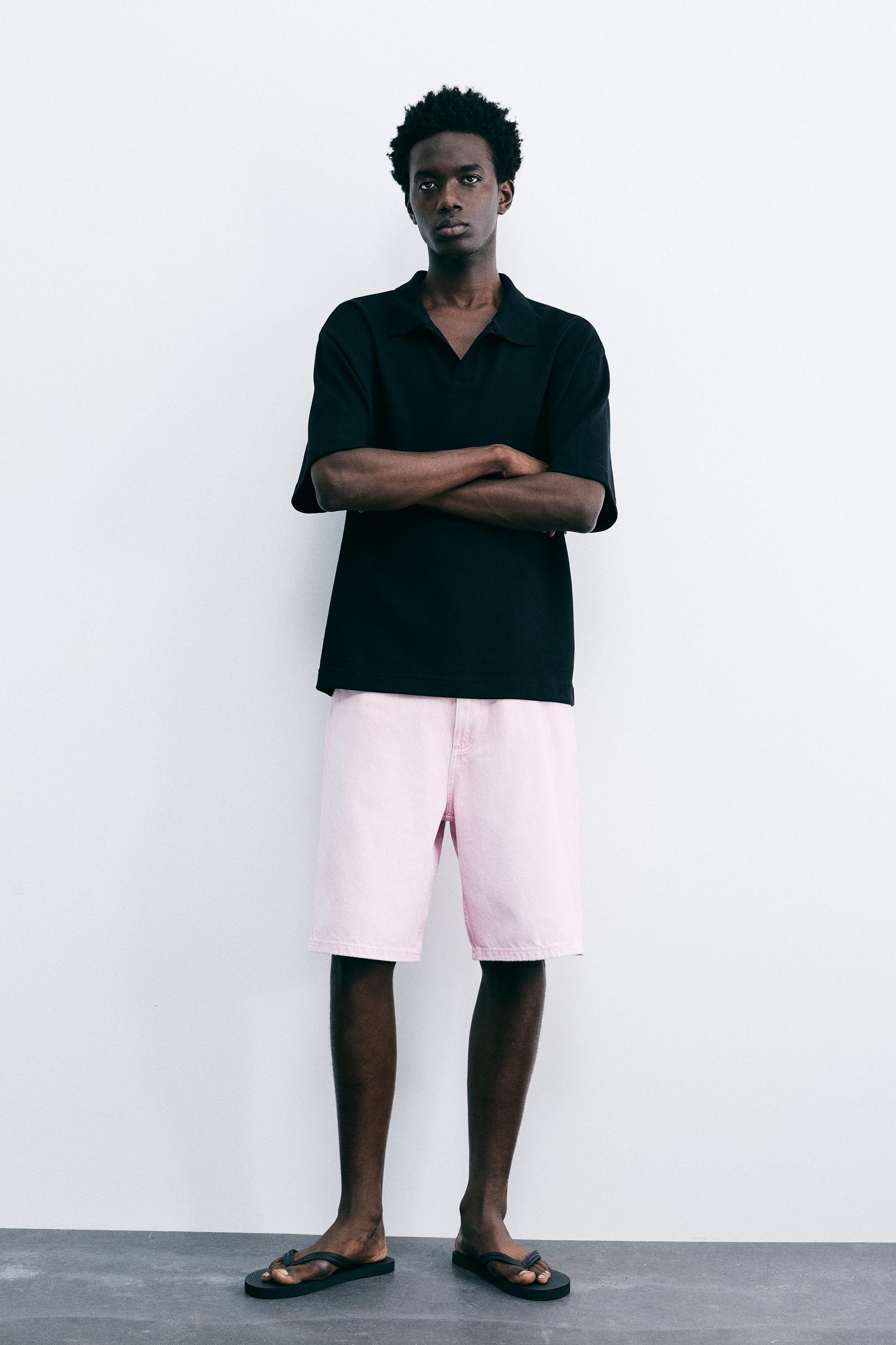 Short sleeve interlock polo shirt — Black