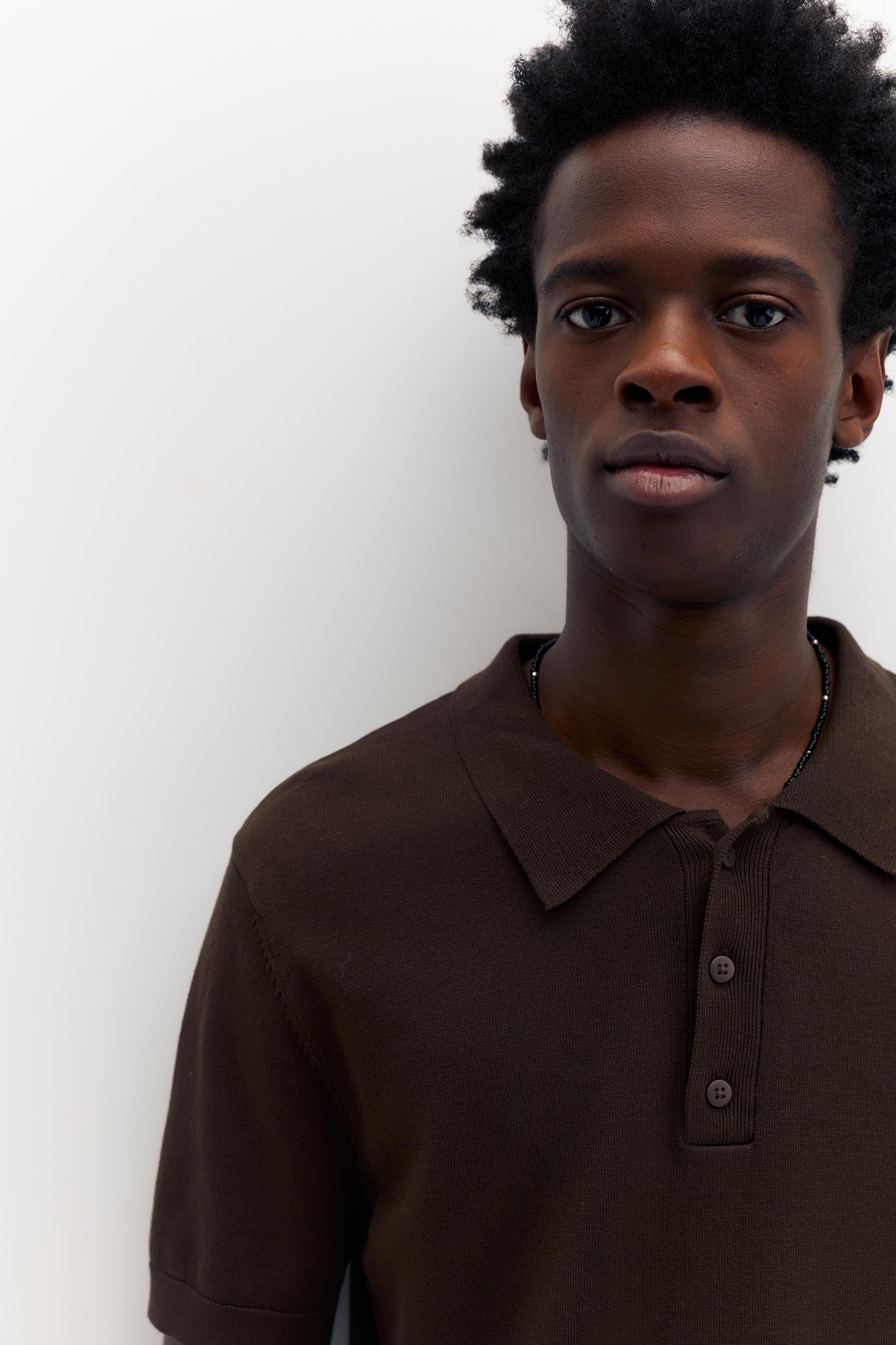 Kısa kollu örgü polo - Görsel 71