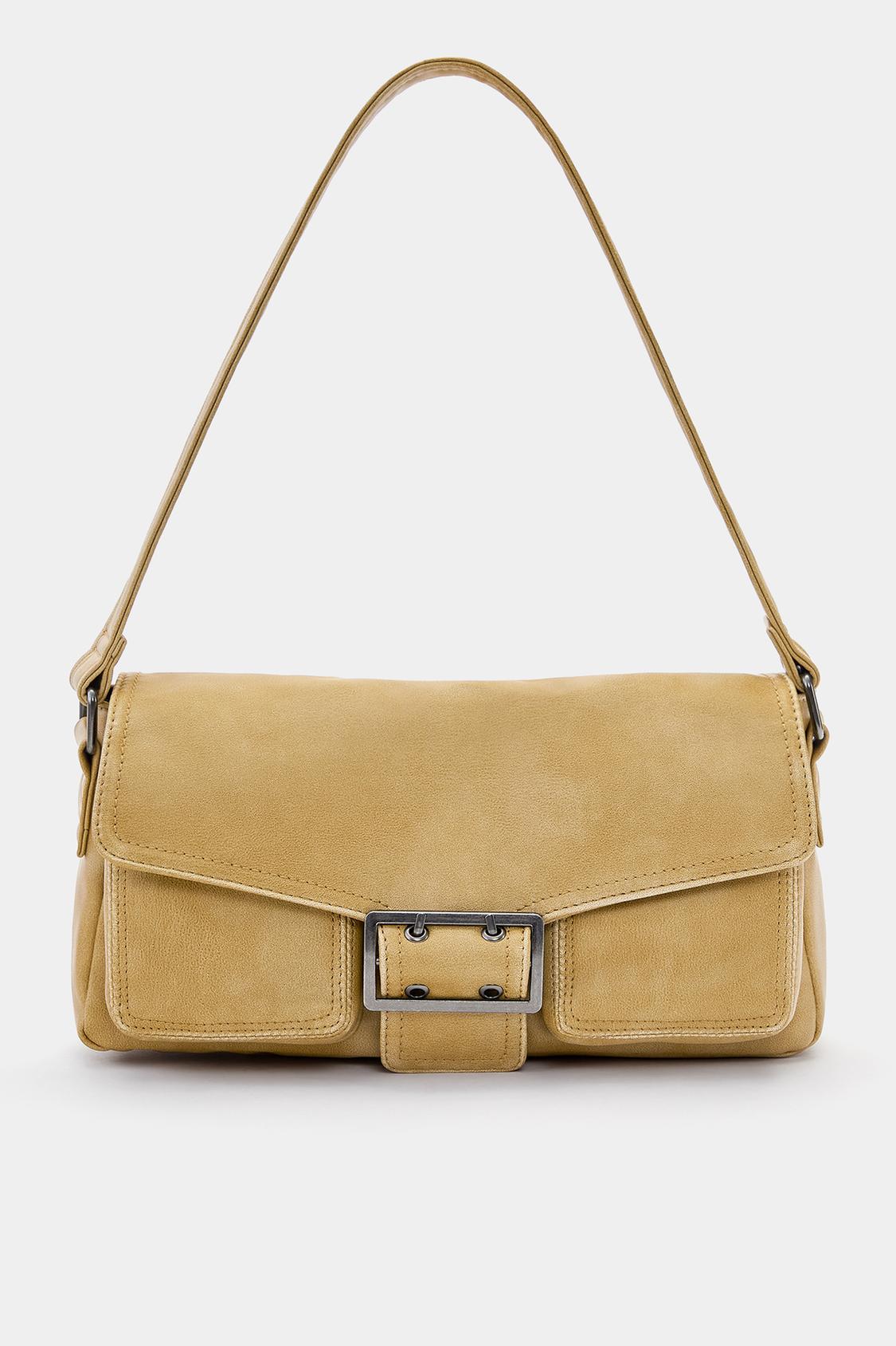 Shoulder bag with pockets and buckle - pull&bear 