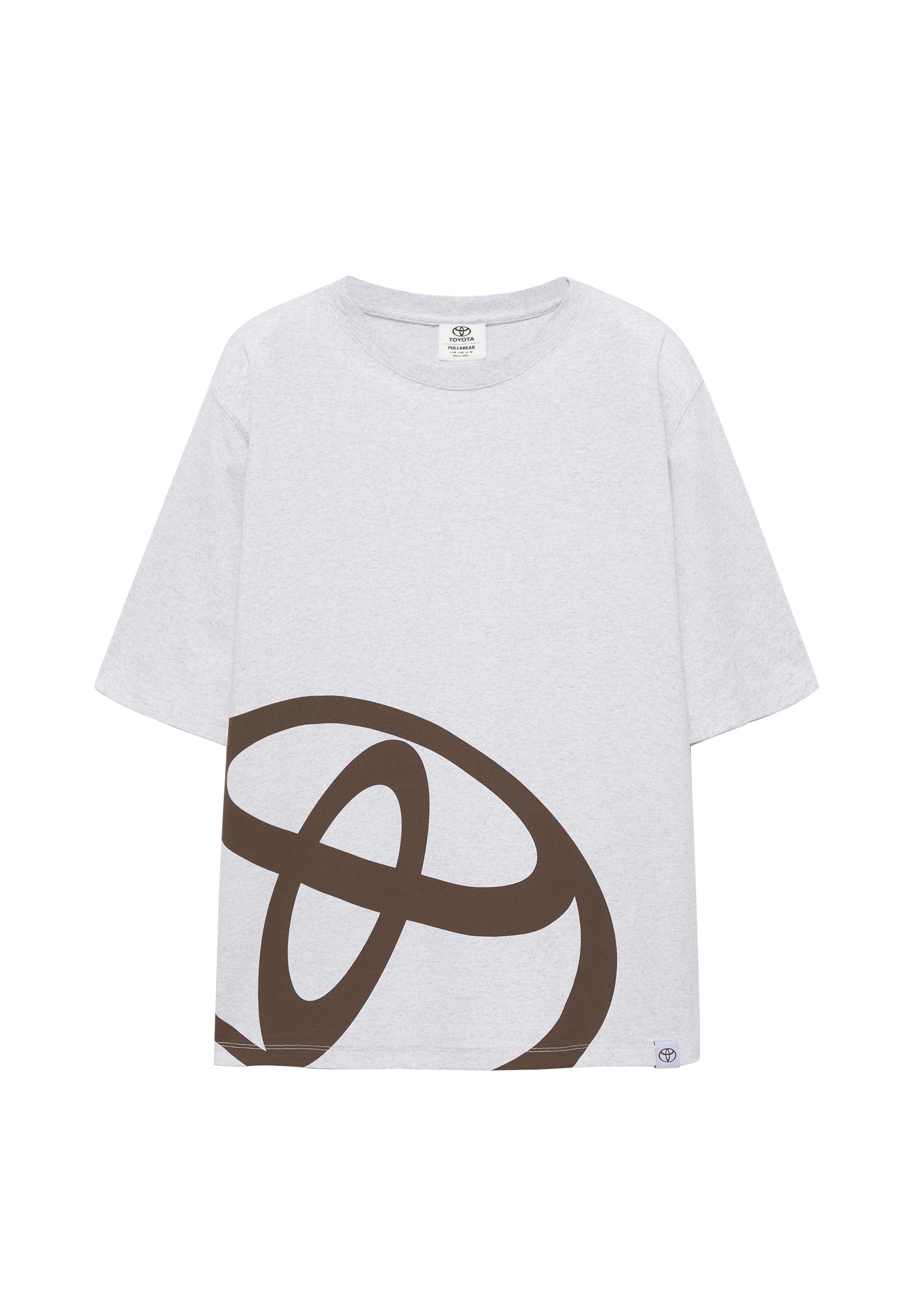 Regular fit Toyota logo T-shirt — Grey marl