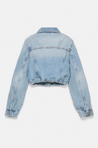 Cropped denim jacket — Pale blue 8