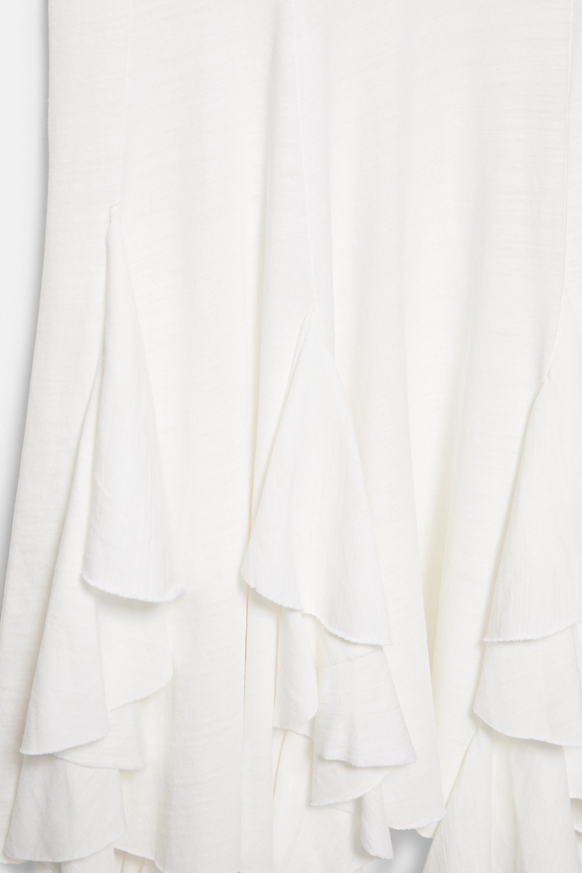 Short strappy flared dress — Ecru