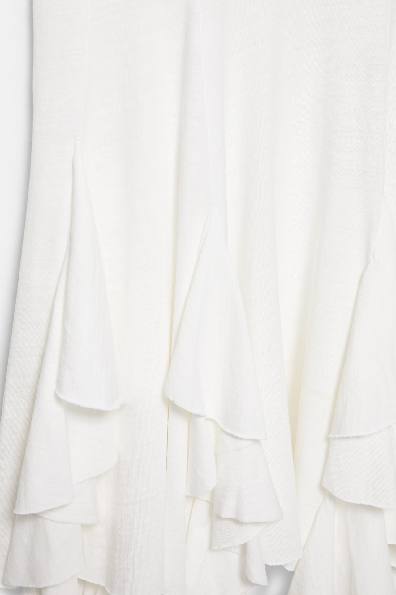 Short strappy flared dress — Ecru