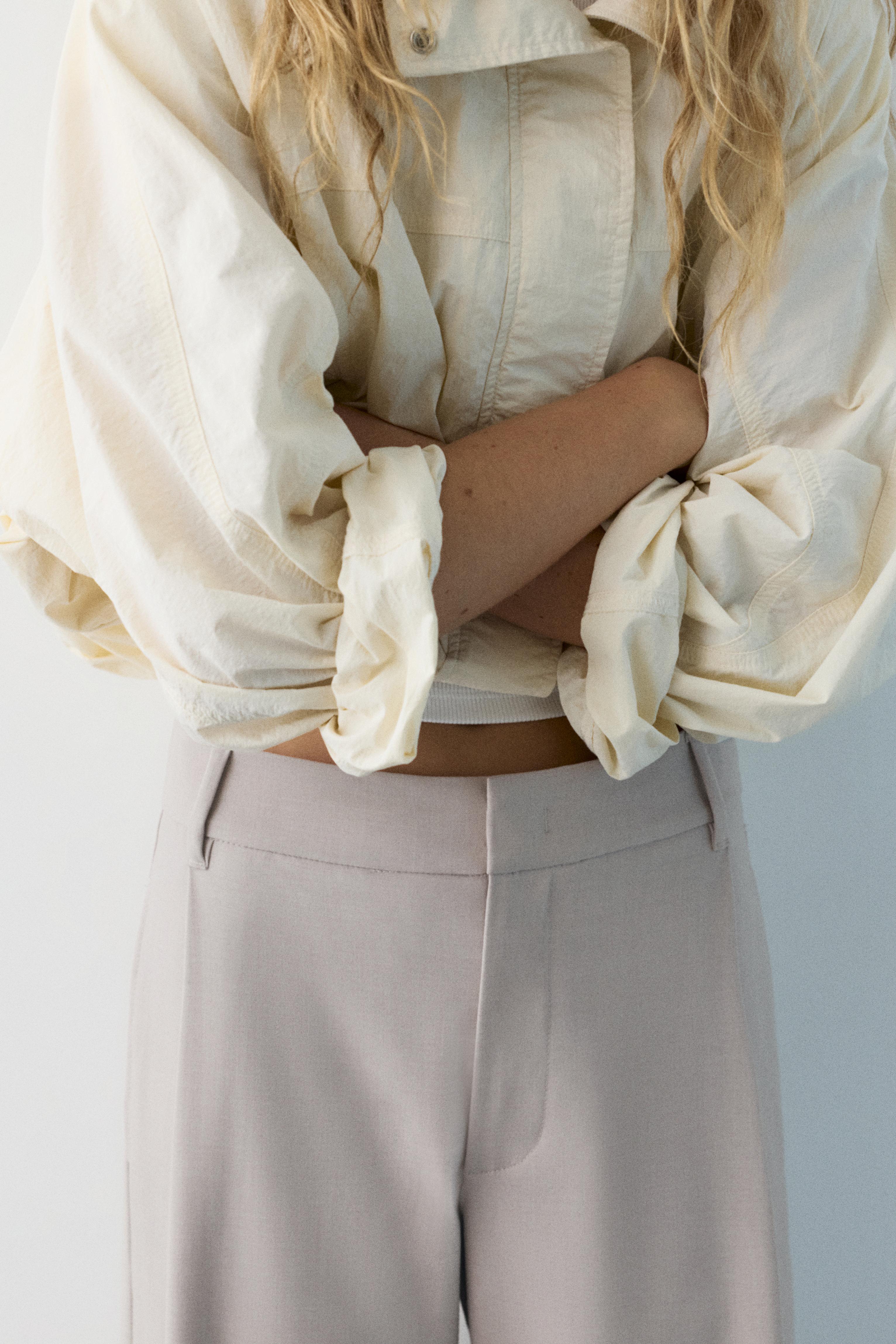 Darted smart trousers — Ecru