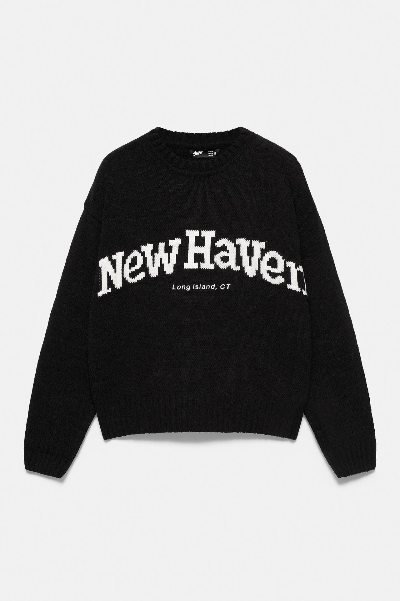 Graphic jumper — Black