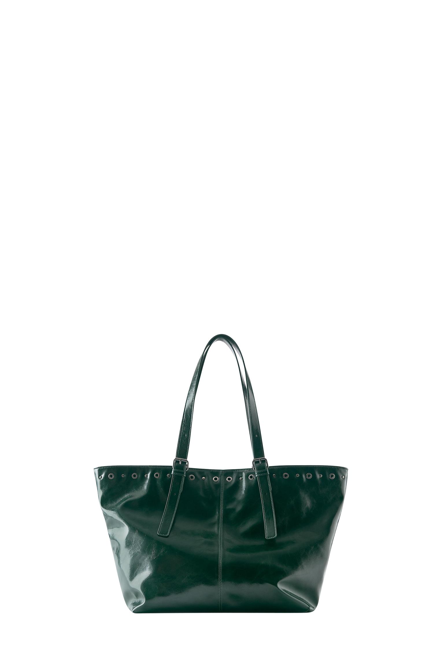 Studded shopper bag — Green