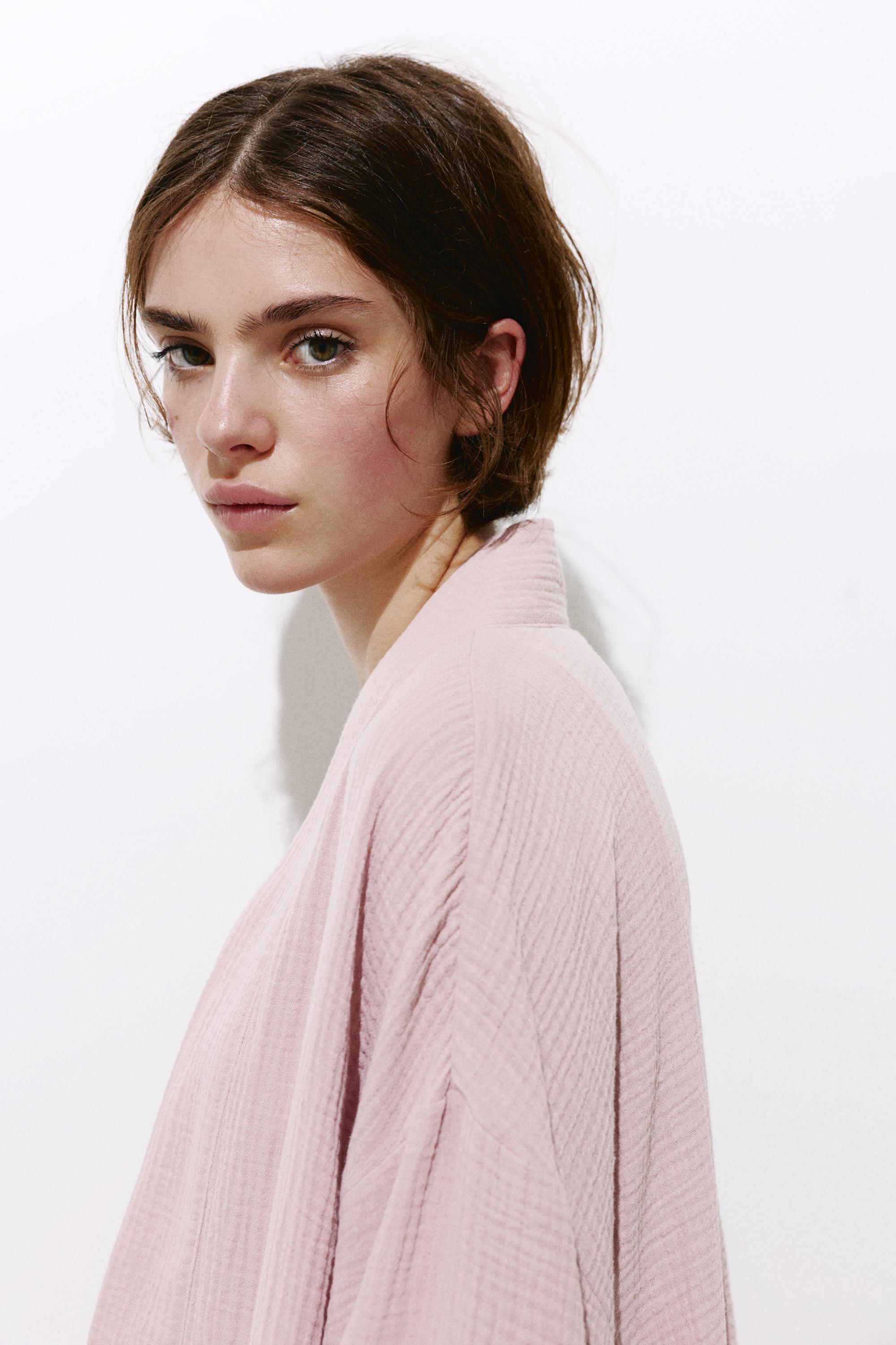 Crepe kimono — Rose pink