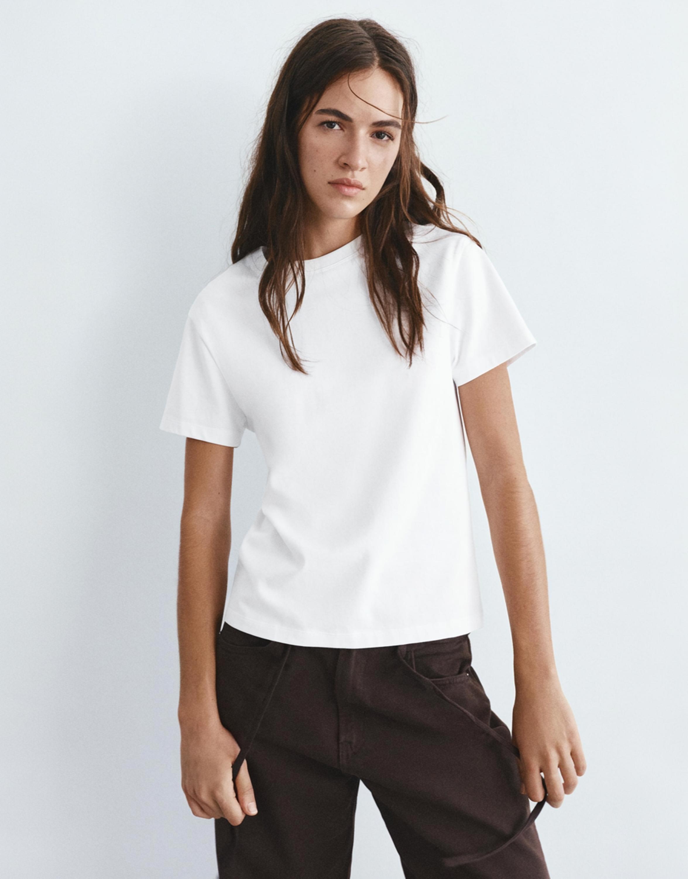 Short sleeve T-shirt 100% cotton — White