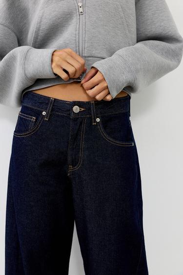 Low-rise barrel jeans — Navy 5