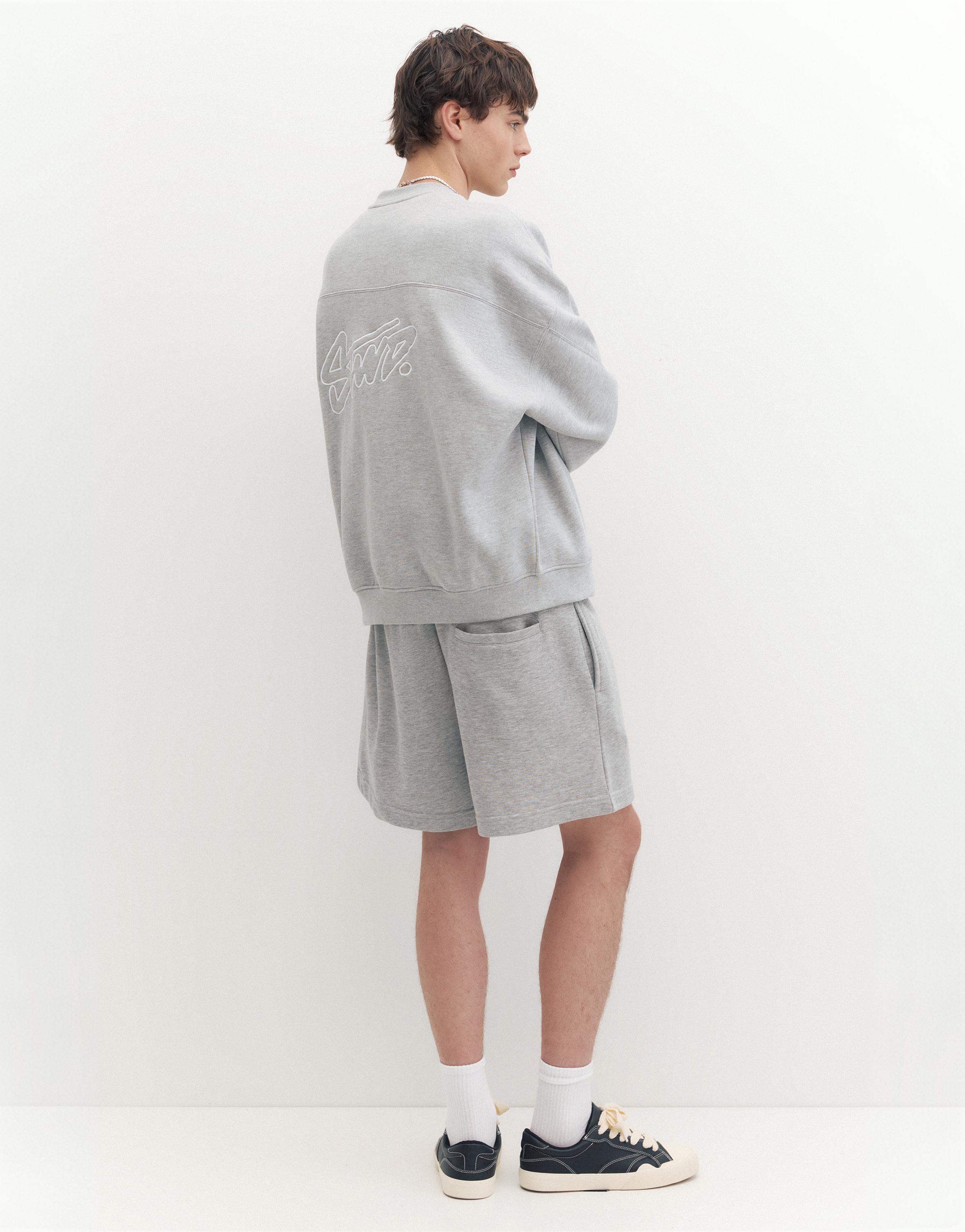 STWD jogger Bermuda shorts — Grey marl