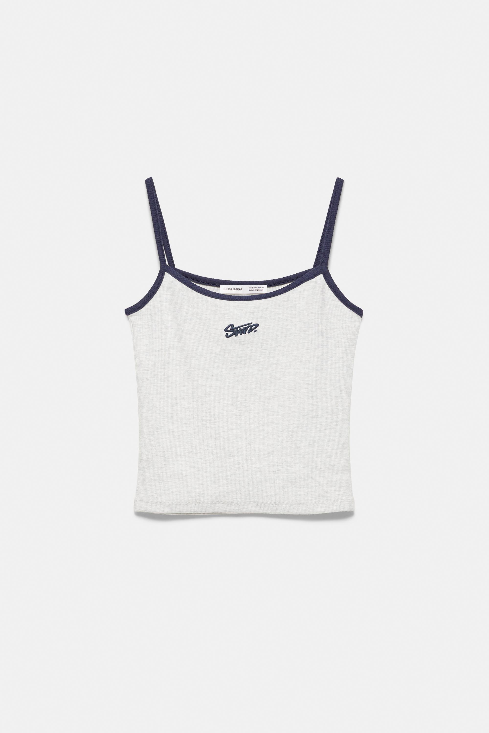 STWD fine strap top — Grey