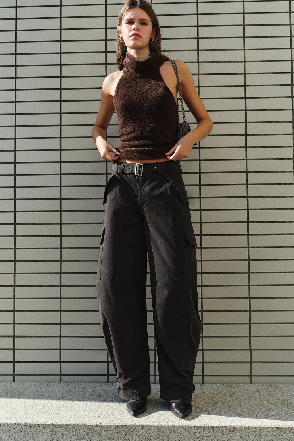Barrel cargo trousers