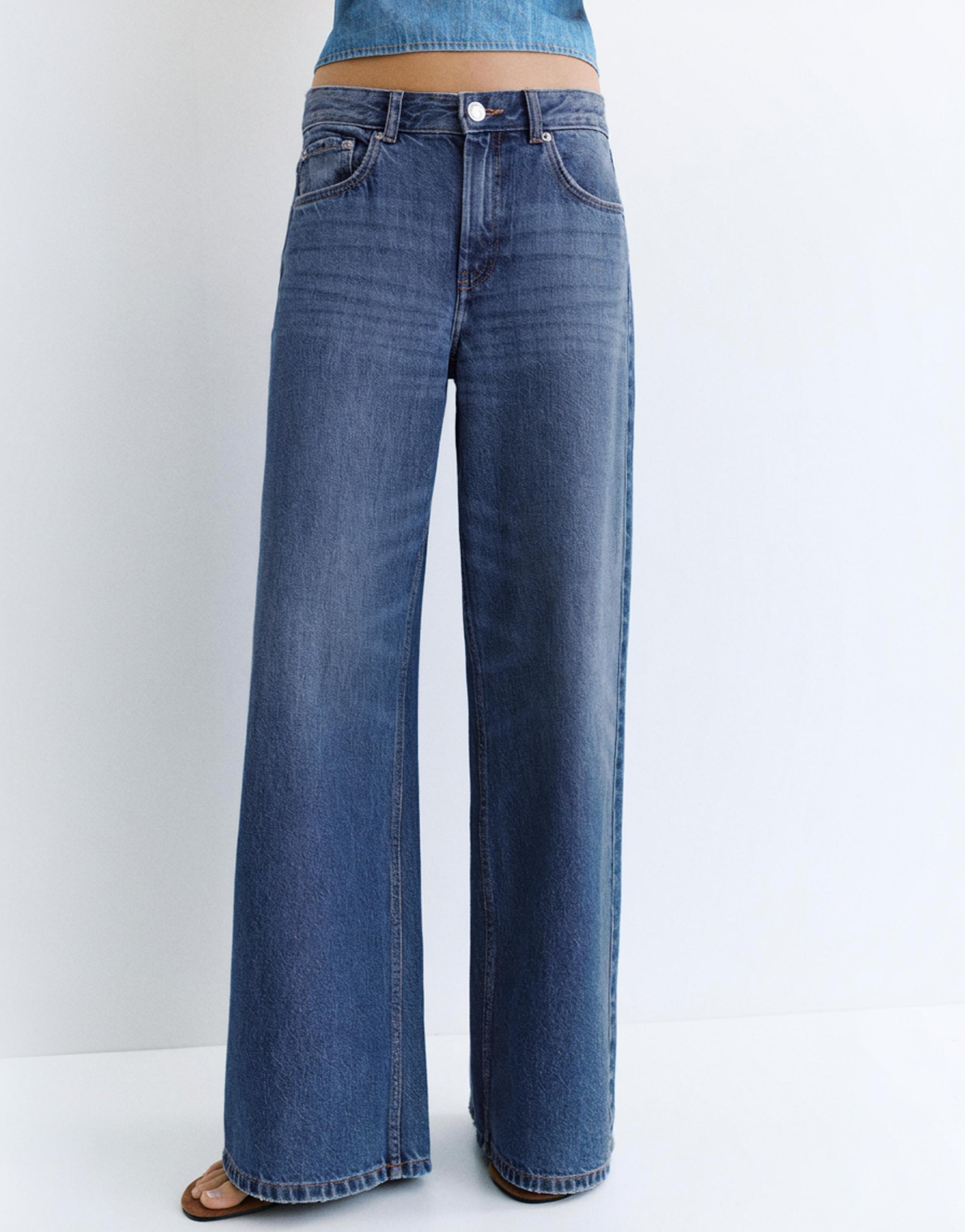 Oversize baggy jeans — Deep blue