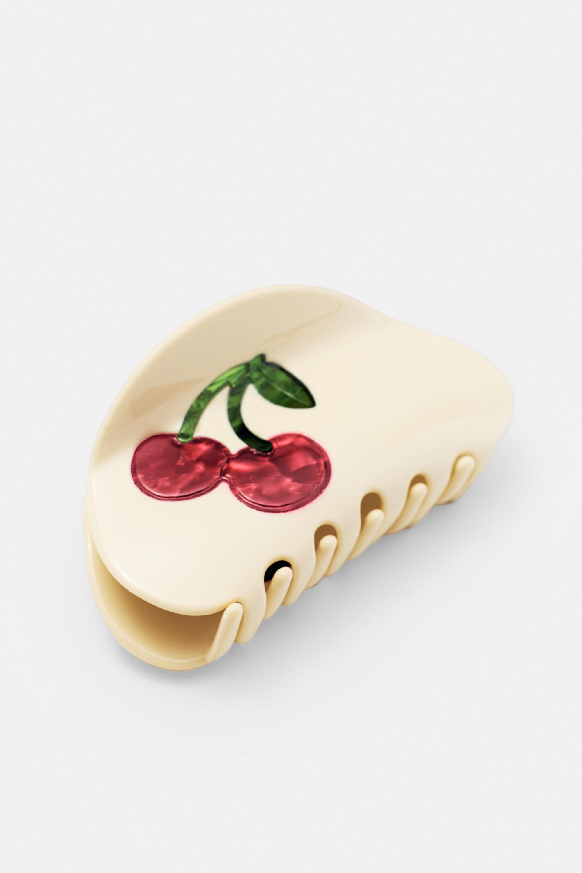 Kiraz desenli kavisli saç tokası - Görsel 4