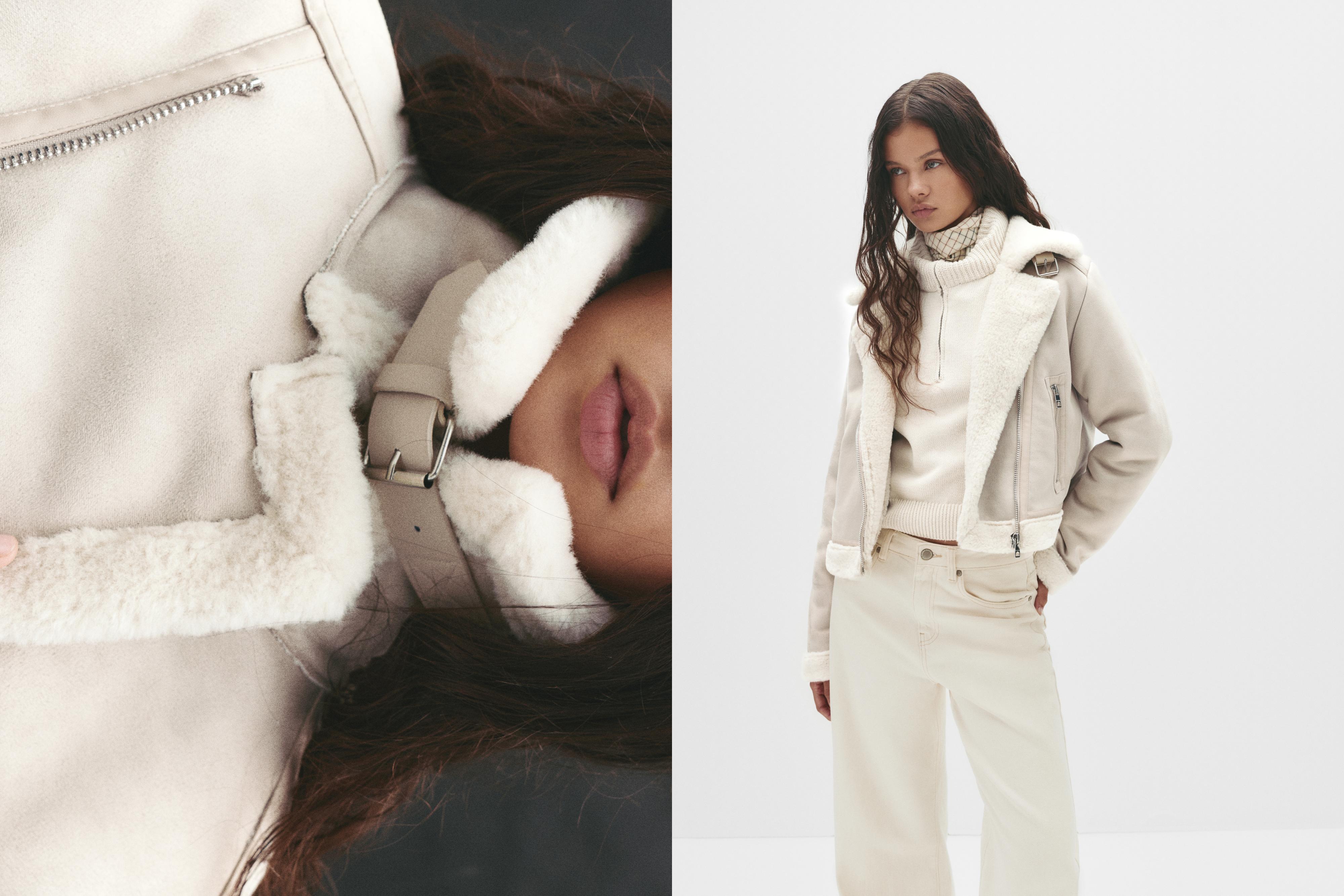Short Reversible Jacket — Ecru