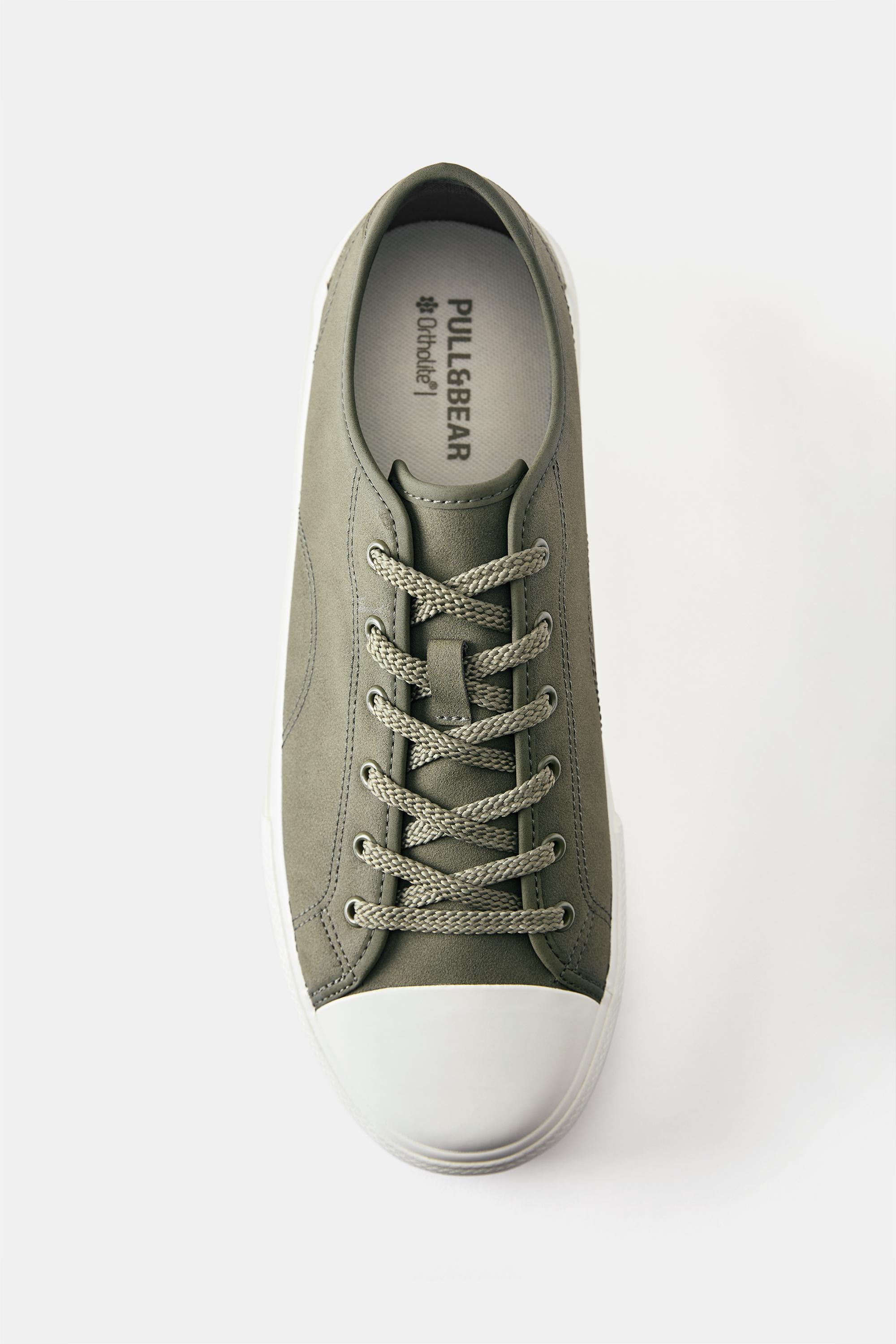 Casual trainers with detail — Khaki