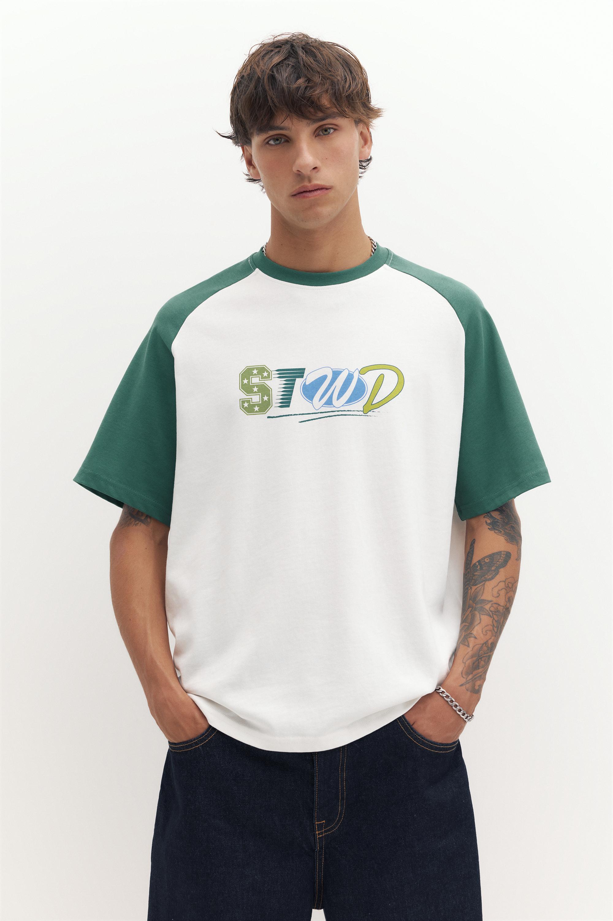 Reglan kollu STWD t-shirt - Görsel 14
