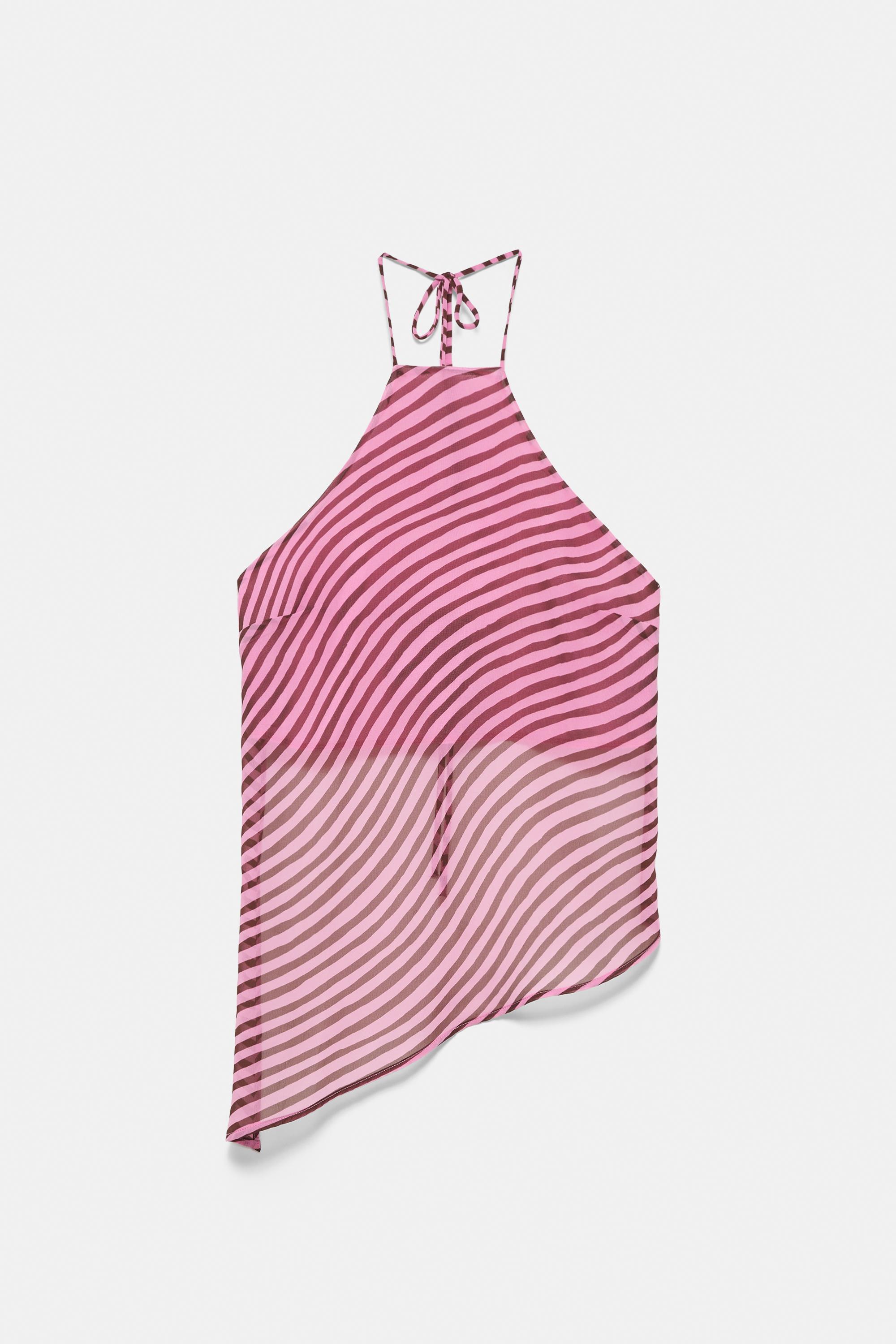 Wavy halter top
