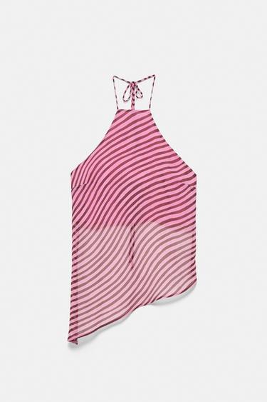 Wavy halter top — Pink 3