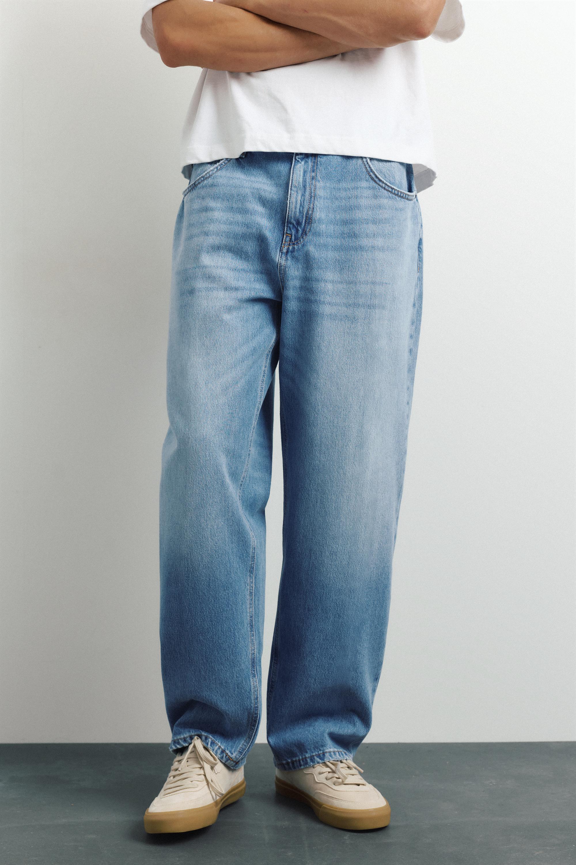 Relaxed baggy jeans — Medium blue