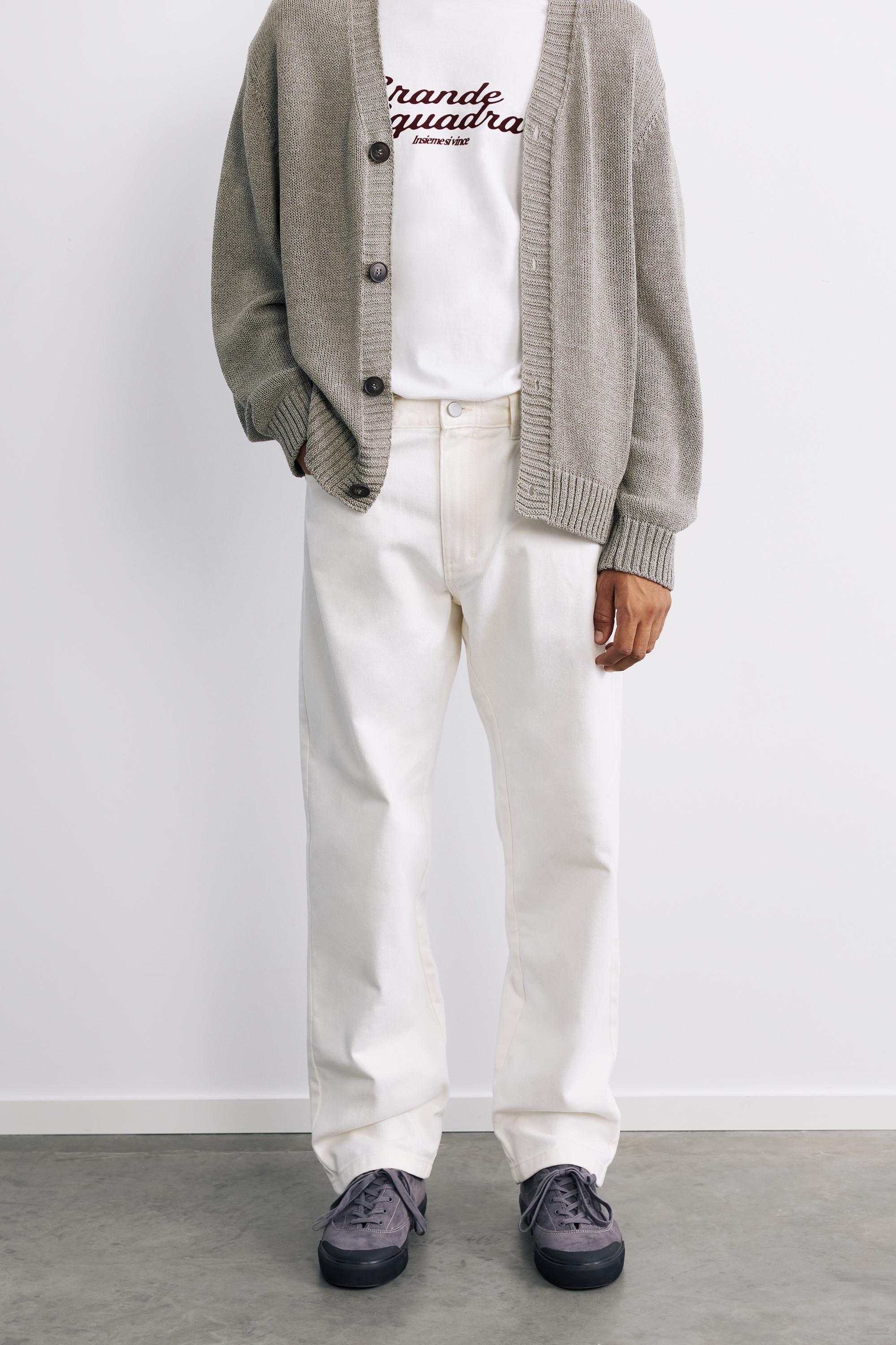 Straight-leg trousers — Tan