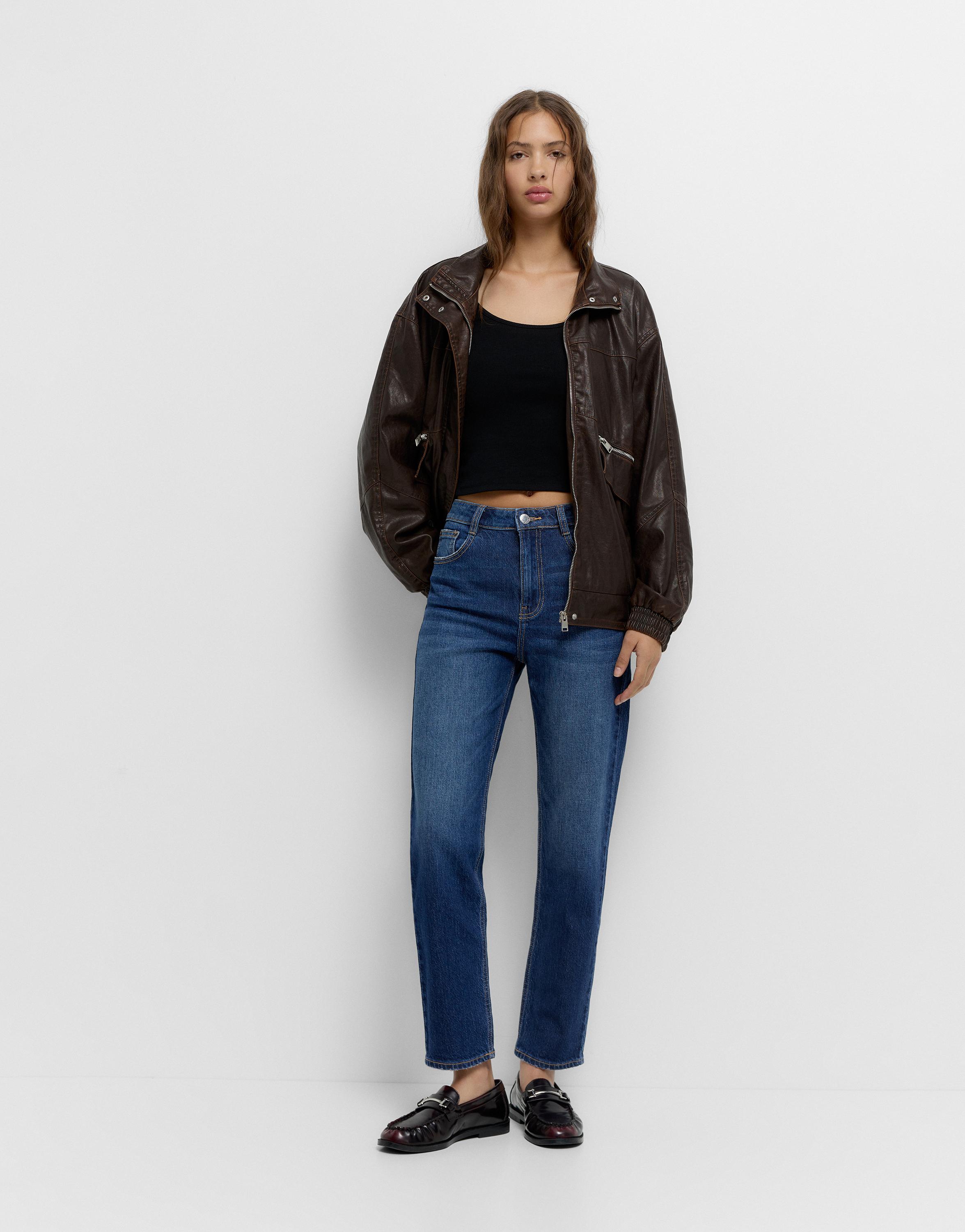 Slim fit comfort jeans — Navy